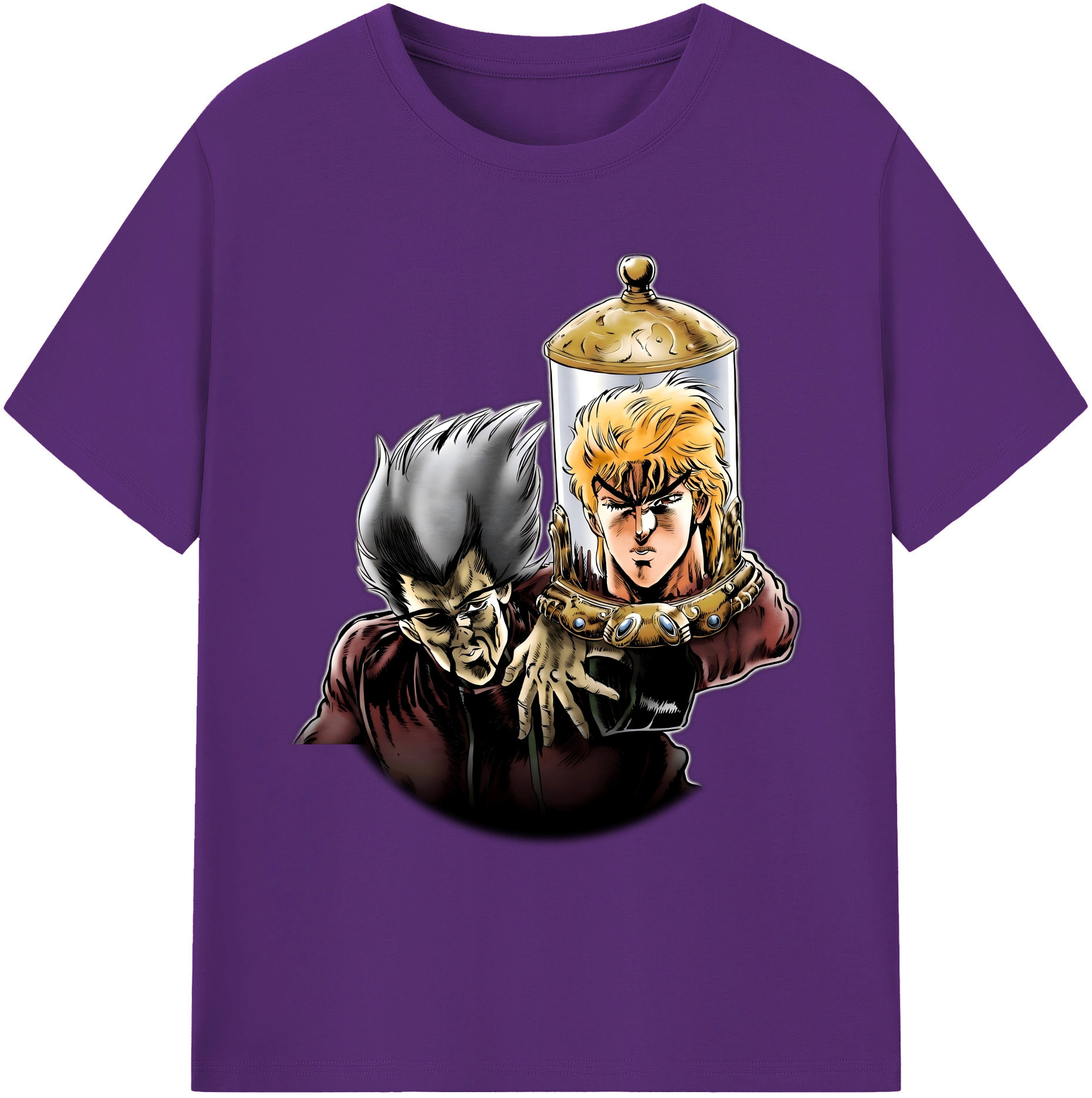 （画像用） ジョジョの奇妙な冒険 ディオ?ブランドー JoJo's Bizarre Adventure Dio Brando 綿100％ メンズ半袖Tシャツ｜肌触りやわらか＆通気性