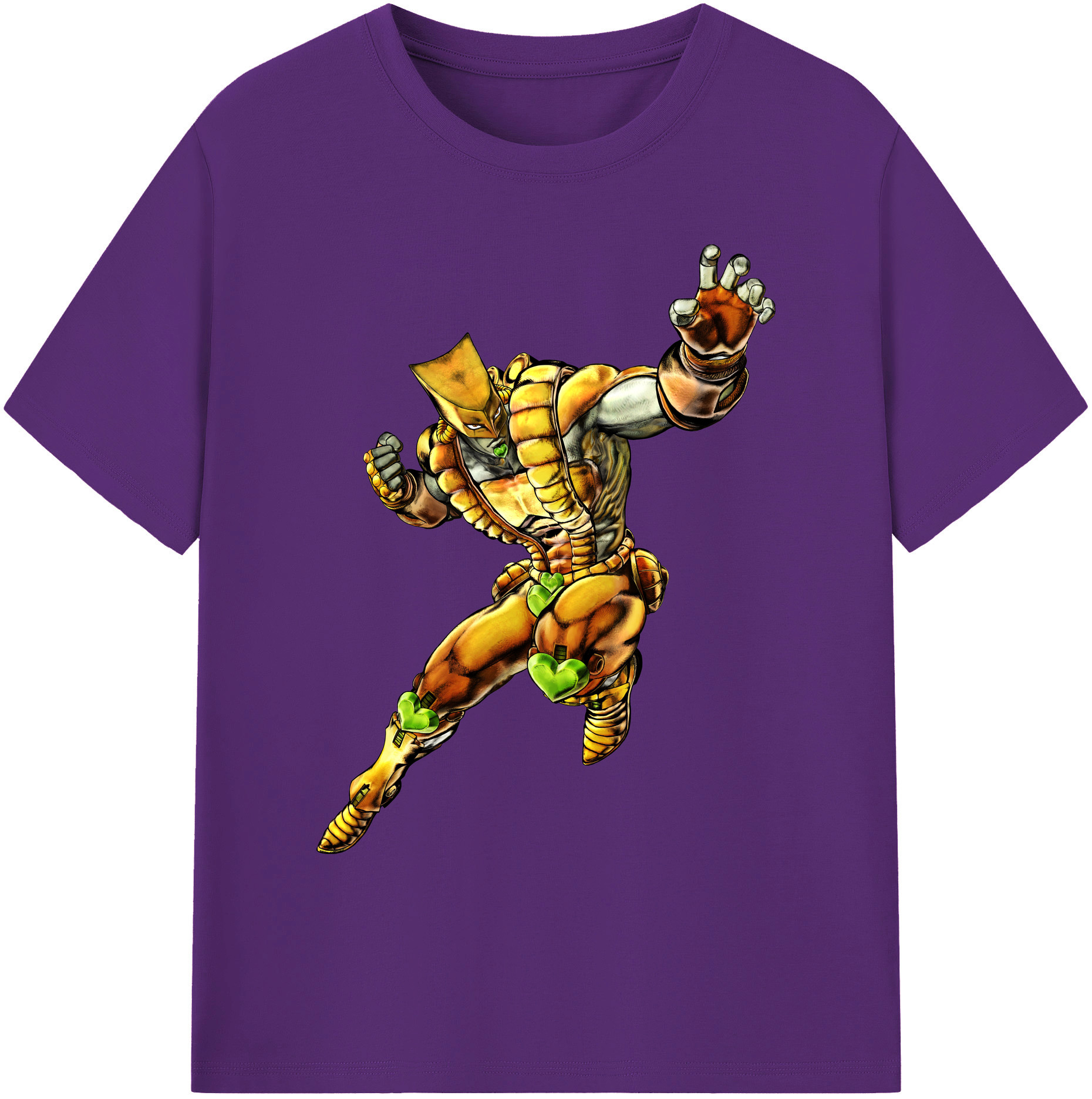 （画像用） ジョジョの奇妙な冒険 ディオ?ブランドー JoJo's Bizarre Adventure Dio Brando 綿100％ メンズ半袖Tシャツ｜肌触りやわらか＆通気性
