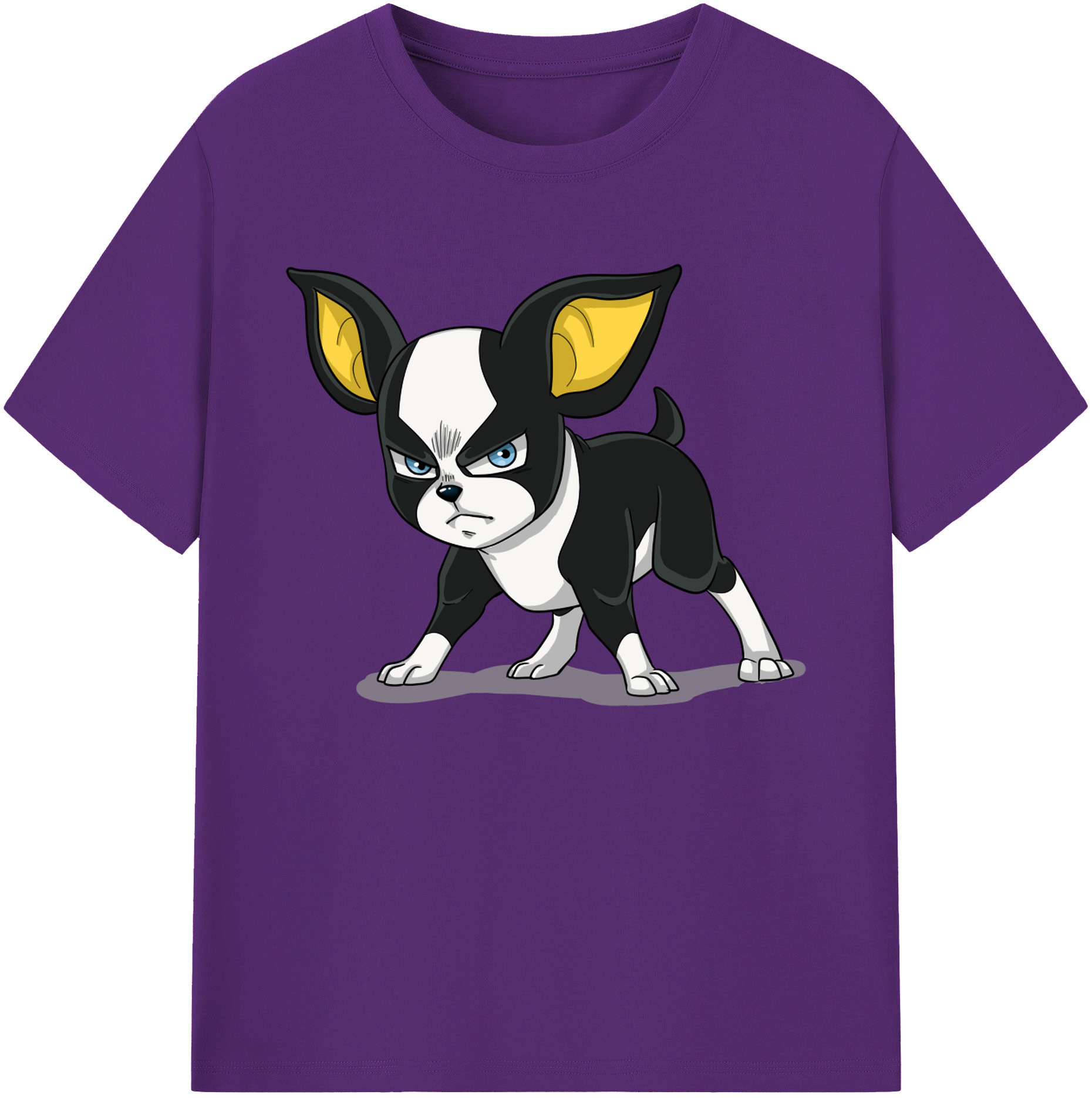（画像用） ジョジョの奇妙な冒険 イギー JoJo's Bizarre Adventure Iggy 綿100％ メンズ半袖Tシャツ｜肌触りやわらか＆通気性