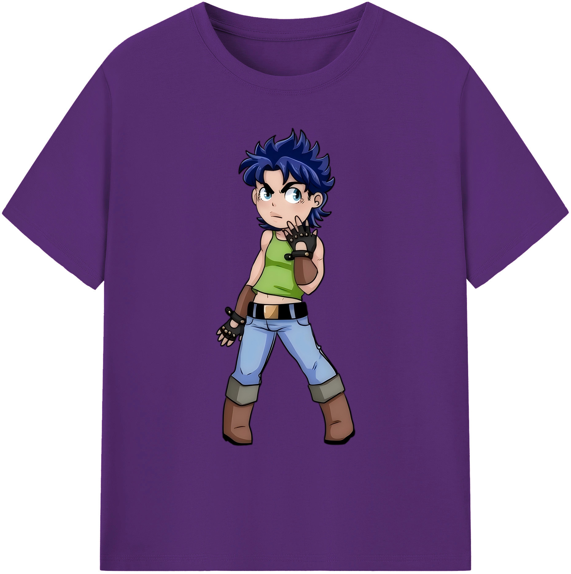 （画像用） ジョジョの奇妙な冒険 広瀨康一 JoJo's Bizarre Adventure Hirose Koichi 綿100％ メンズ半袖Tシャツ｜肌触りやわらか＆通気性