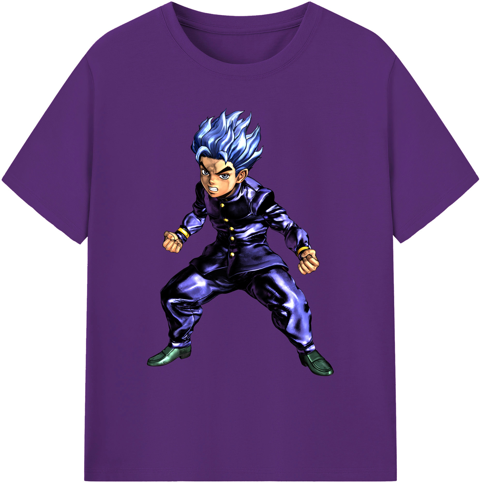 （画像用） ジョジョの奇妙な冒険 広瀨康一 JoJo's Bizarre Adventure Hirose Koichi 綿100％ メンズ半袖Tシャツ｜肌触りやわらか＆通気性