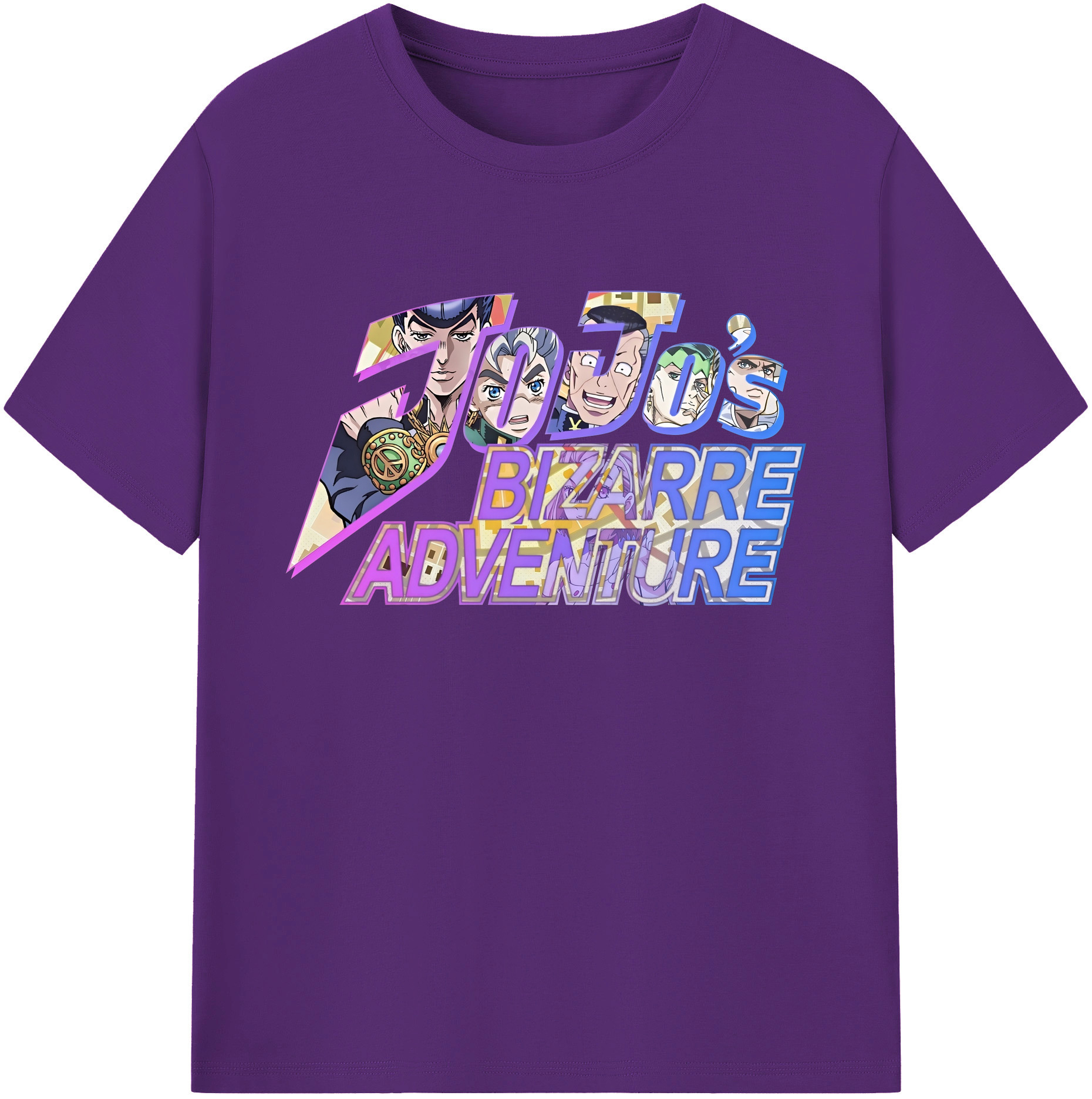 （画像用） ジョジョの奇妙な冒険 JoJo's Bizarre Adventure 綿100％ メンズ半袖Tシャツ｜肌触りやわらか＆通気性
