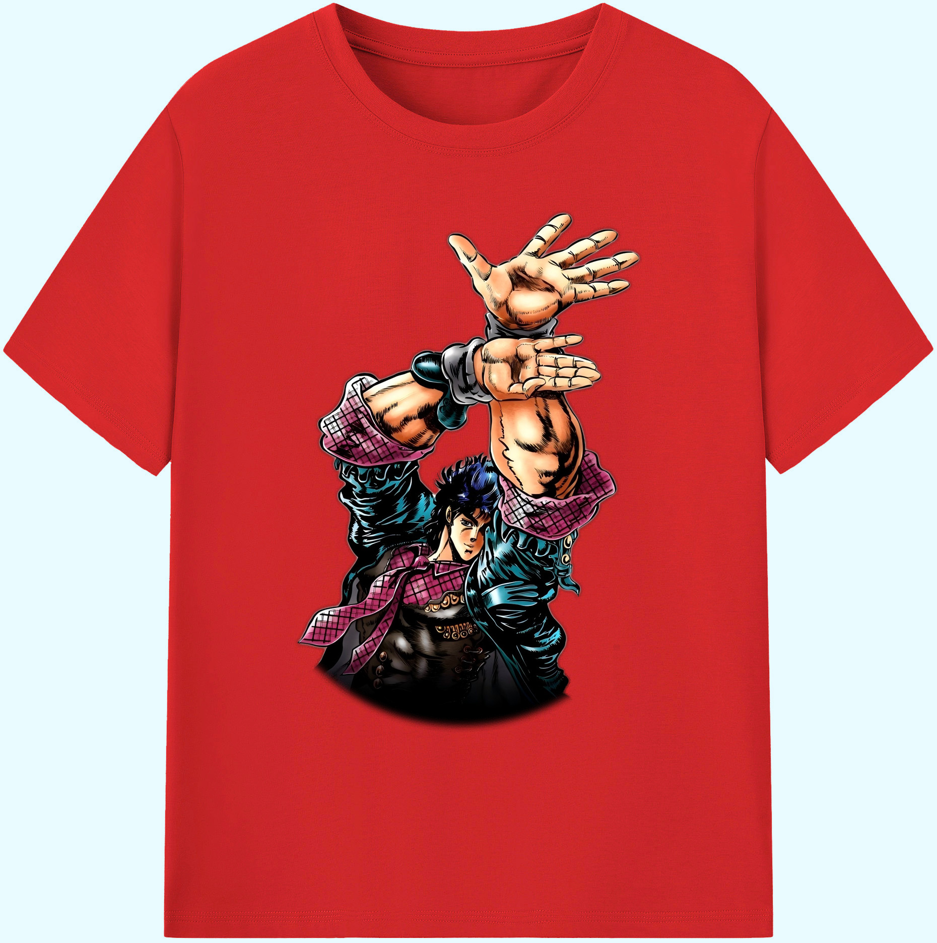 （画像用） ジョジョの奇妙な冒険 /ジョナサン?ジョースター JoJo's Bizarre Adventure Jonathan Joestar 綿100％ メンズ半袖Tシャツ｜肌触りやわらか＆通気性