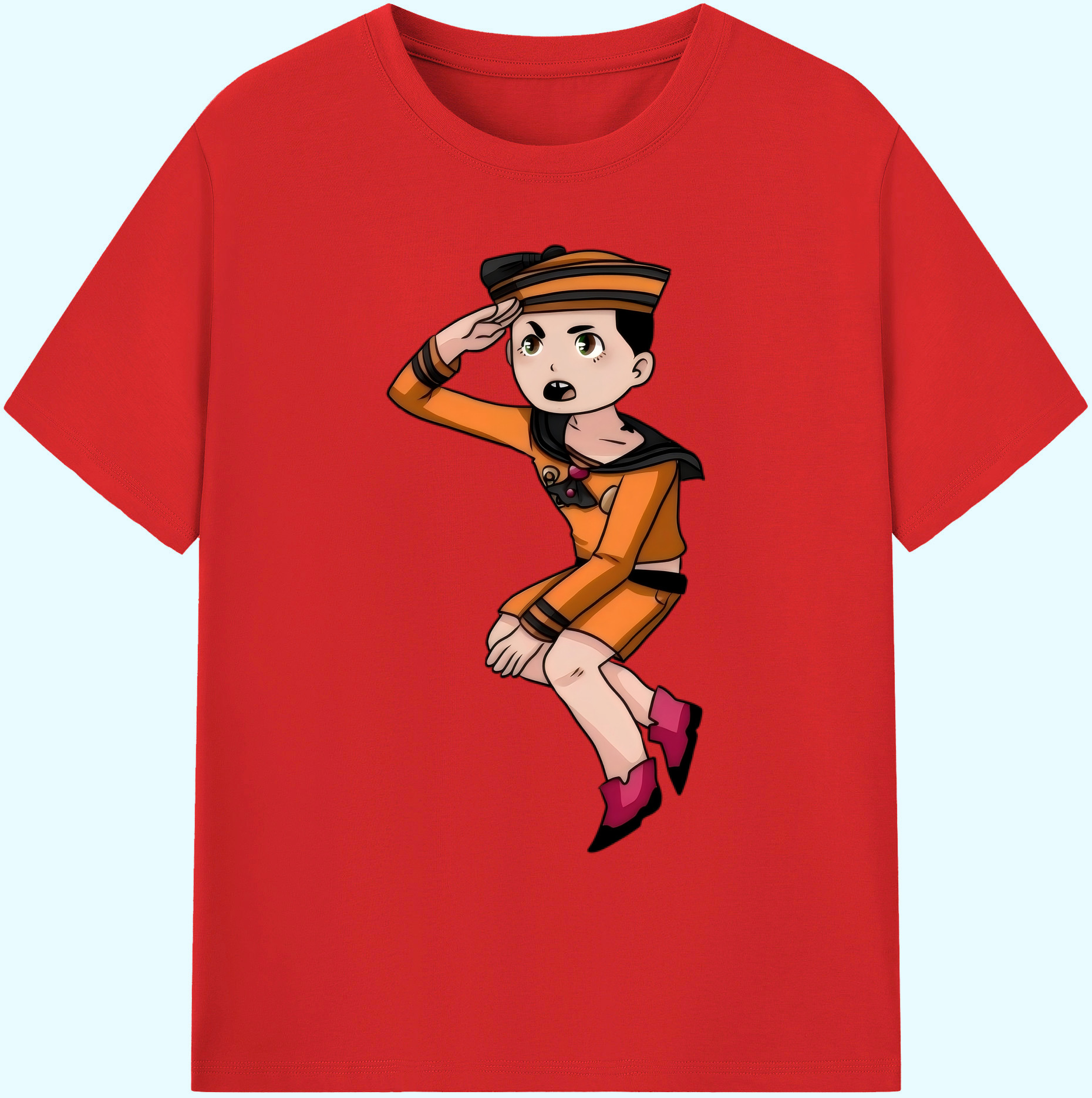 （画像用） ジョジョの奇妙な冒険 東方定助 JoJo's Bizarre Adventure Higashikata Josuke 綿100％ メンズ半袖Tシャツ｜肌触りやわらか＆通気性