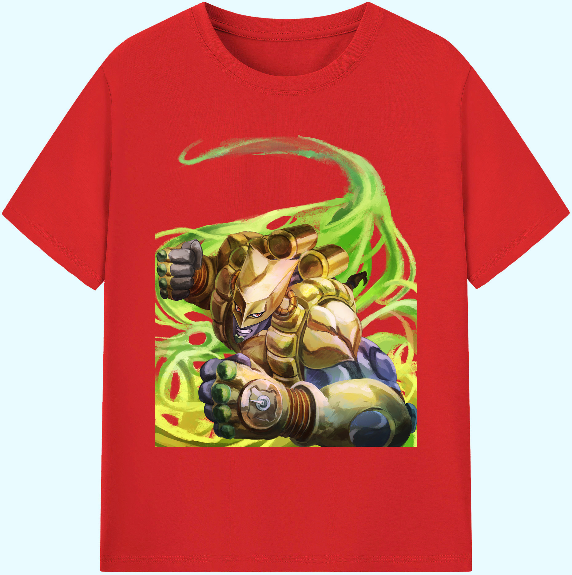 （画像用） ジョジョの奇妙な冒険 ディオ?ブランドー JoJo's Bizarre Adventure Dio Brando 綿100％ メンズ半袖Tシャツ｜肌触りやわらか＆通気性