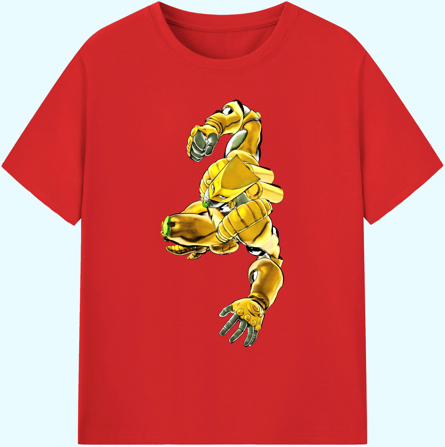 （画像用） ジョジョの奇妙な冒険 ディオ?ブランドー JoJo's Bizarre Adventure Dio Brando 綿100％ メンズ半袖Tシャツ｜肌触りやわらか＆通気性