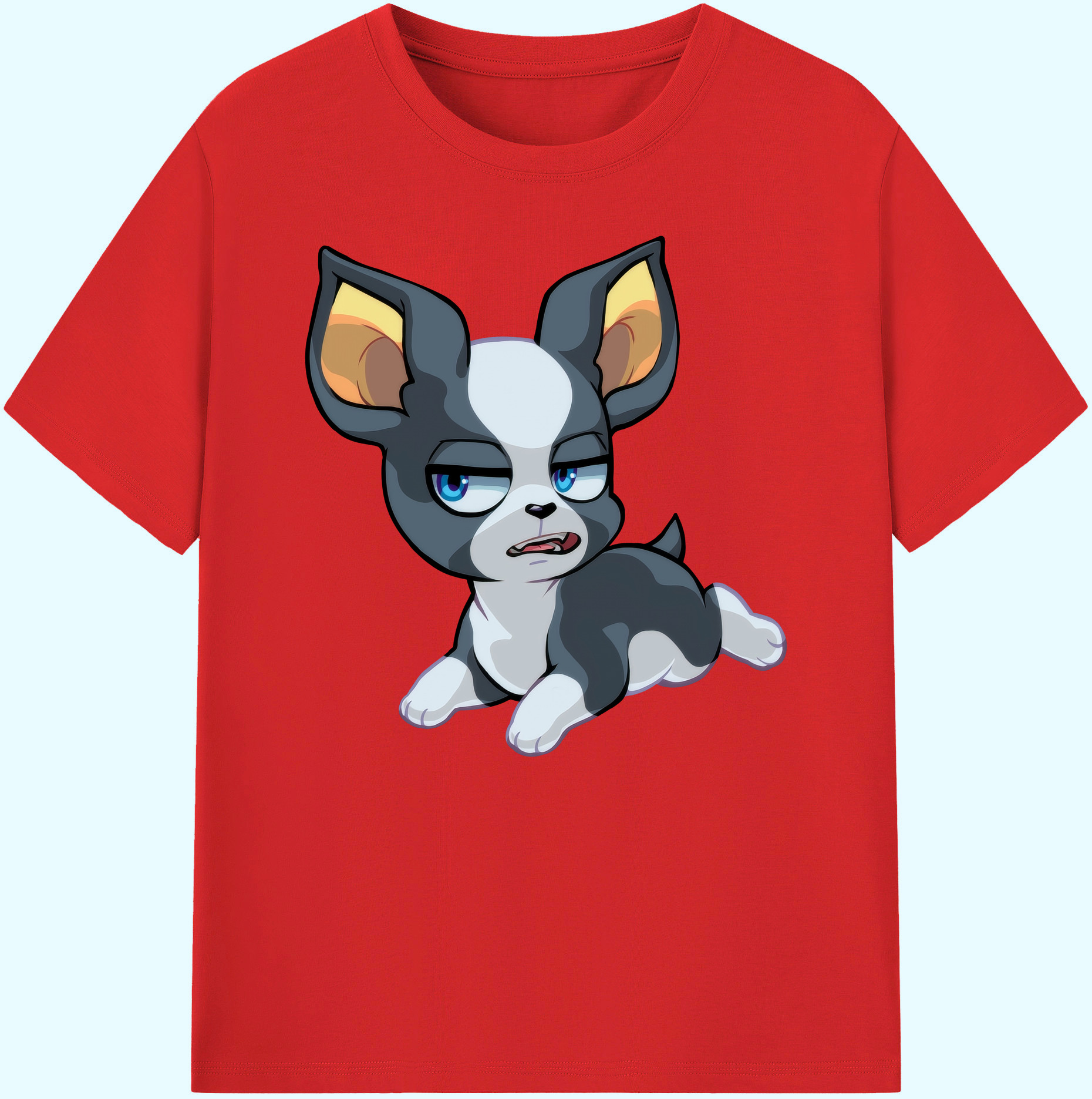 （画像用） ジョジョの奇妙な冒険 イギー JoJo's Bizarre Adventure Iggy 綿100％ メンズ半袖Tシャツ｜肌触りやわらか＆通気性