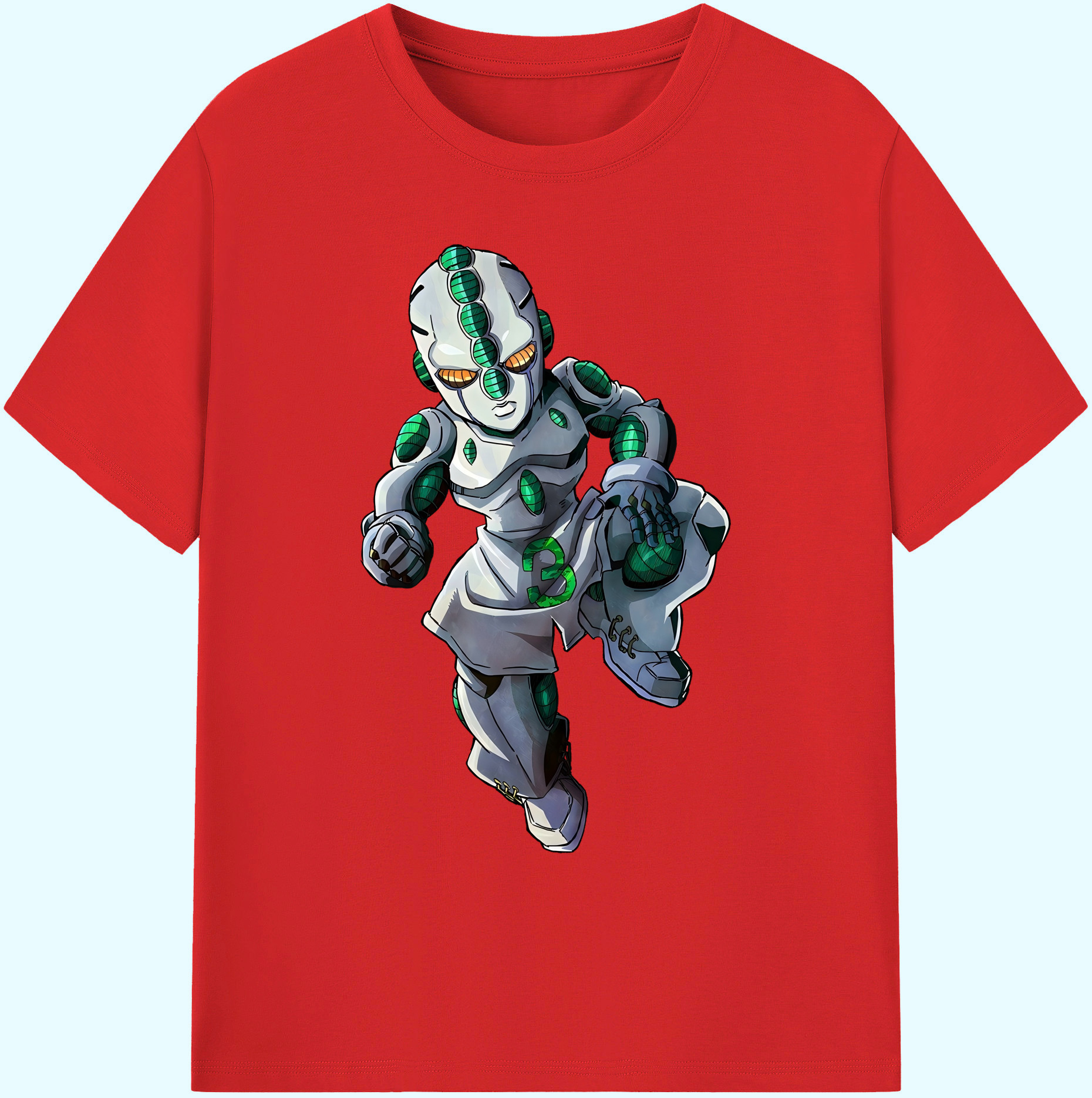 （画像用） ジョジョの奇妙な冒険 広瀨康一 JoJo's Bizarre Adventure Hirose Koichi 綿100％ メンズ半袖Tシャツ｜肌触りやわらか＆通気性