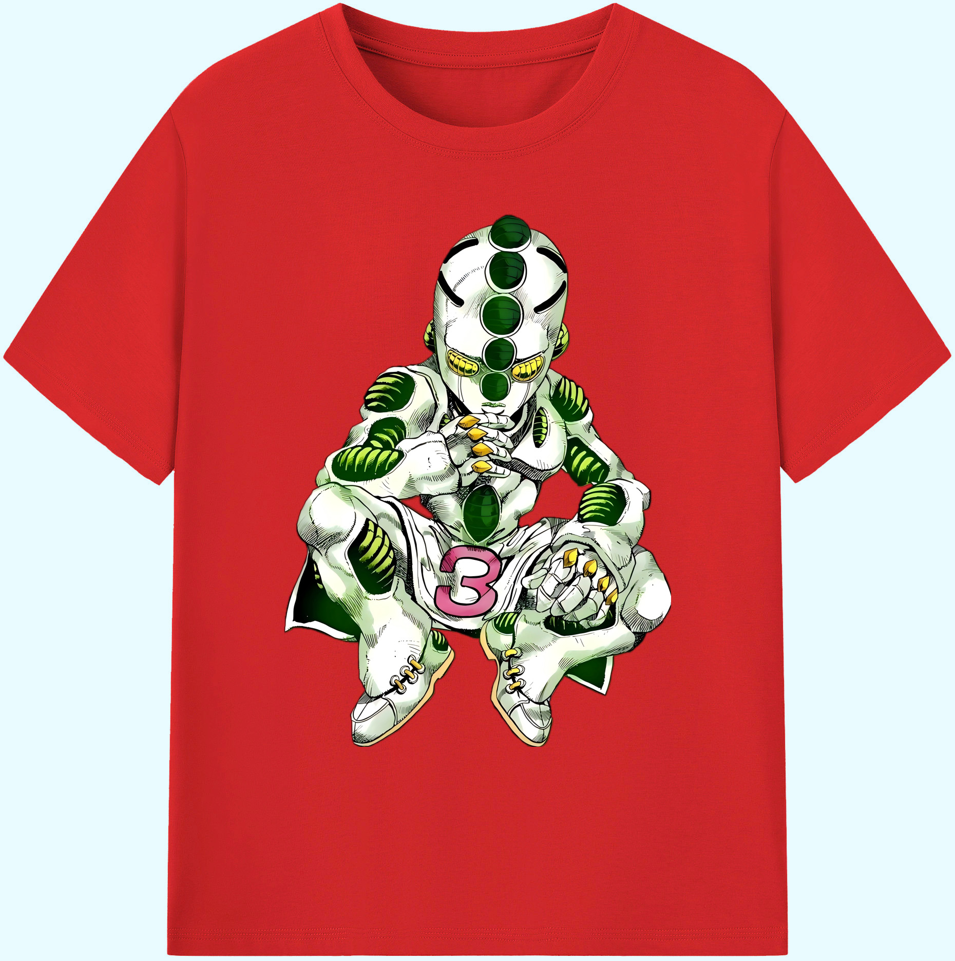 （画像用） ジョジョの奇妙な冒険 広瀨康一 JoJo's Bizarre Adventure Hirose Koichi 綿100％ メンズ半袖Tシャツ｜肌触りやわらか＆通気性