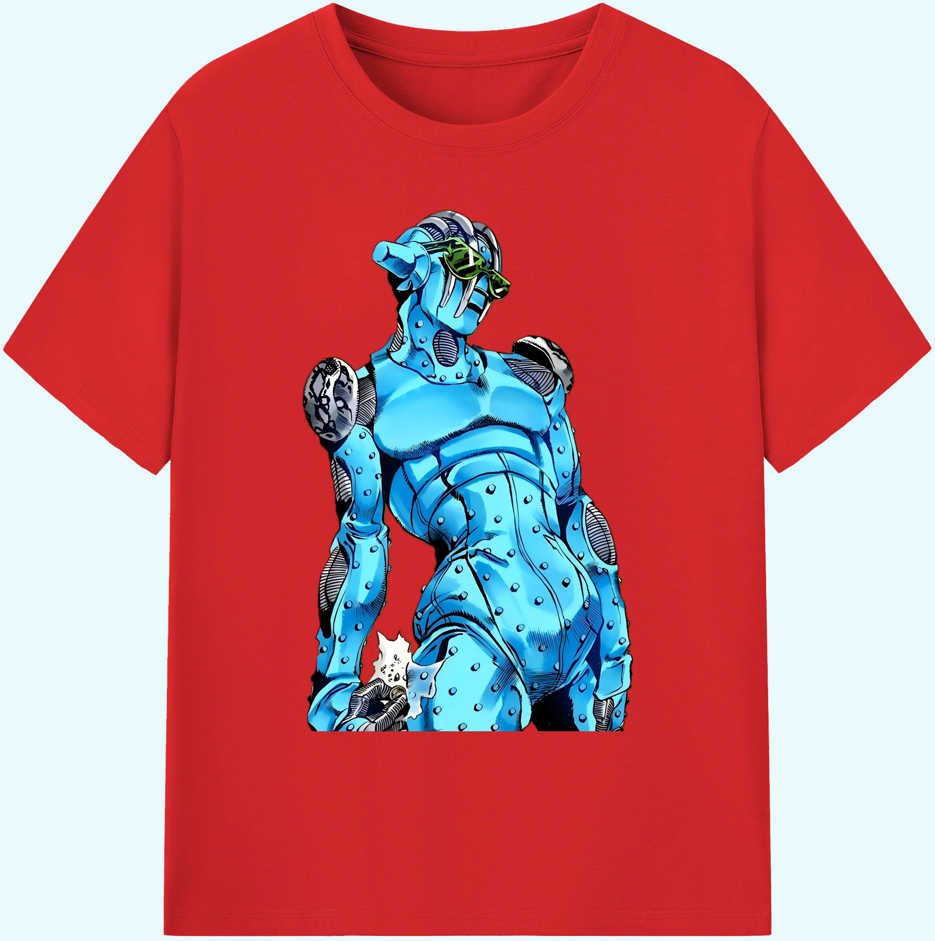 （画像用） ジョジョの奇妙な冒険 JoJo's Bizarre Adventure 綿100％ メンズ半袖Tシャツ｜肌触りやわらか＆通気性