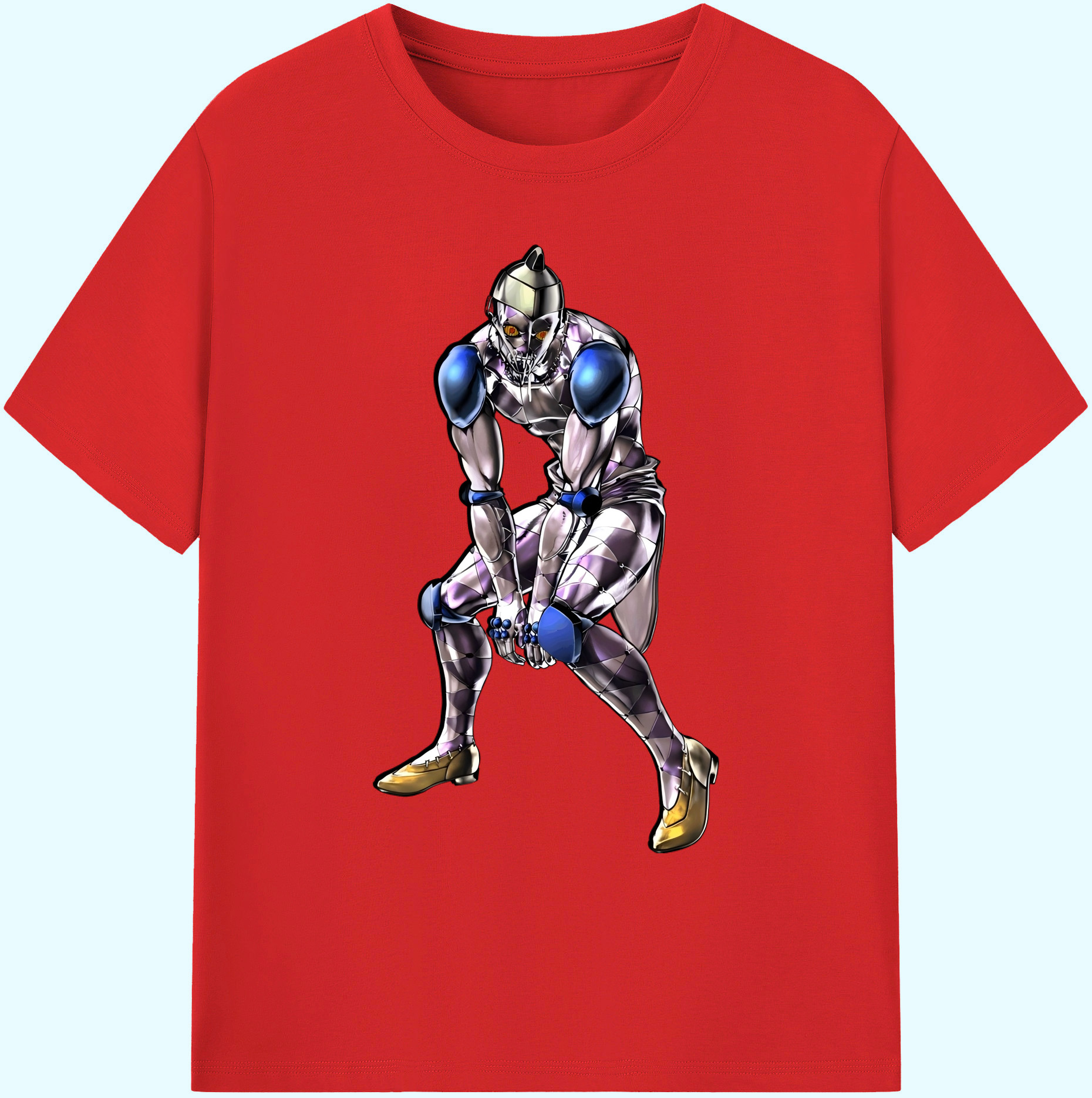 （画像用） ジョジョの奇妙な冒険 JoJo's Bizarre Adventure 綿100％ メンズ半袖Tシャツ｜肌触りやわらか＆通気性