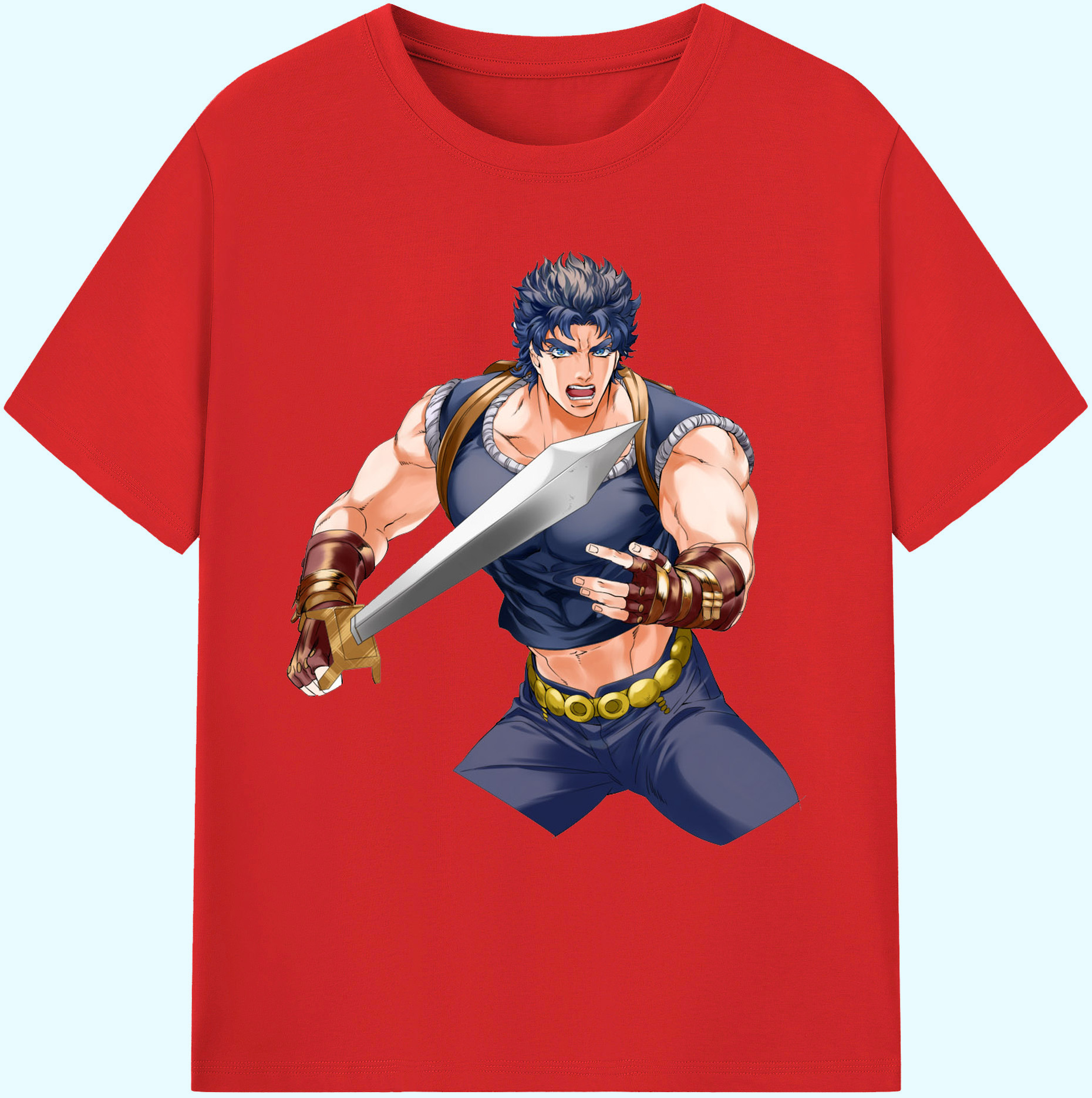 （画像用） ジョジョの奇妙な冒険 /ジョナサン?ジョースター JoJo's Bizarre Adventure Jonathan Joestar 綿100％ メンズ半袖Tシャツ｜肌触りやわらか＆通気性