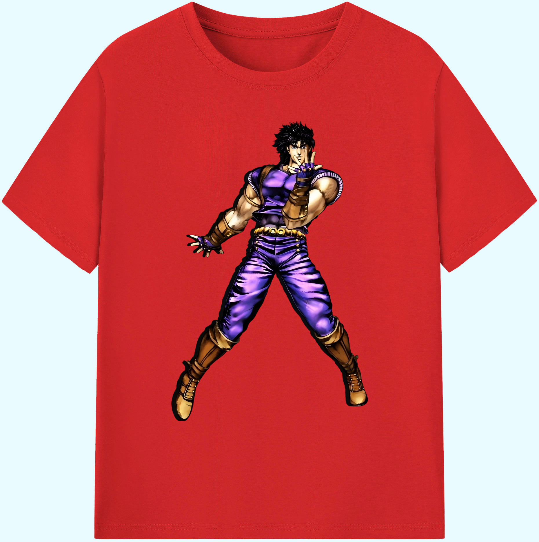 （画像用） ジョジョの奇妙な冒険 /ジョナサン?ジョースター JoJo's Bizarre Adventure Jonathan Joestar 綿100％ メンズ半袖Tシャツ｜肌触りやわらか＆通気性