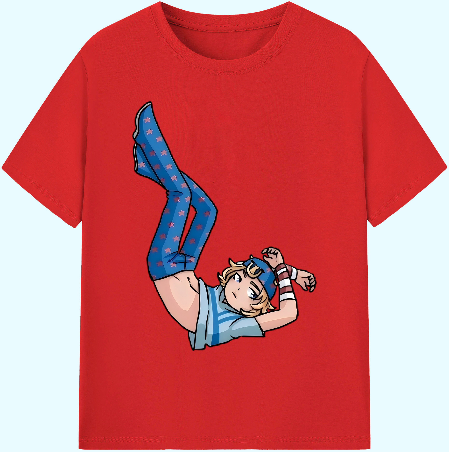 （画像用） ジョジョの奇妙な冒険 グイード?ミスタ JoJo's Bizarre Adventure Guido Mista 綿100％ メンズ半袖Tシャツ｜肌触りやわらか＆通気性
