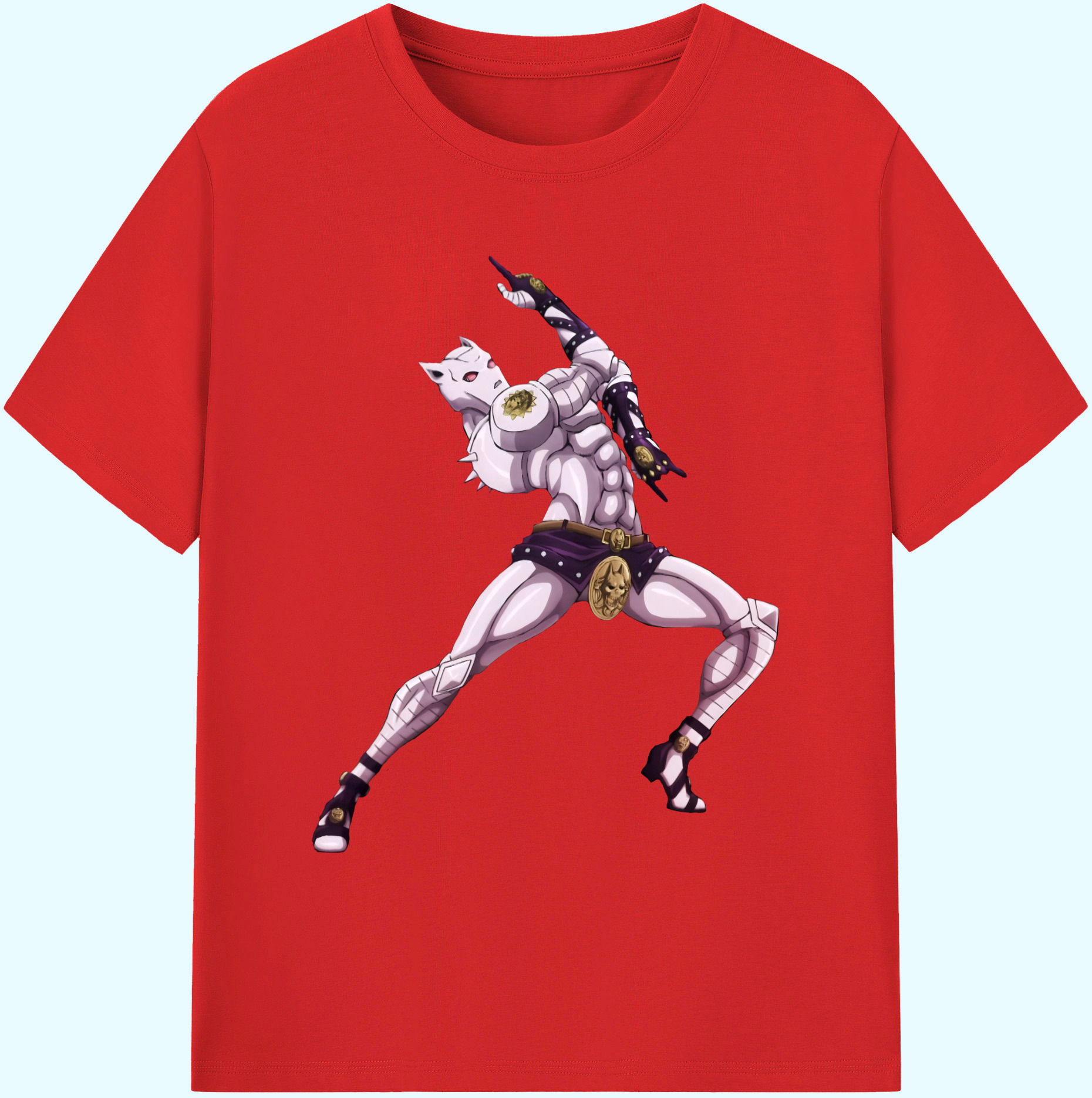 （画像用） ジョジョの奇妙な冒険 きら よしかげ JoJo's Bizarre Adventure Kira Yoshikage 綿100％ メンズ半袖Tシャツ｜肌触りやわらか＆通気性