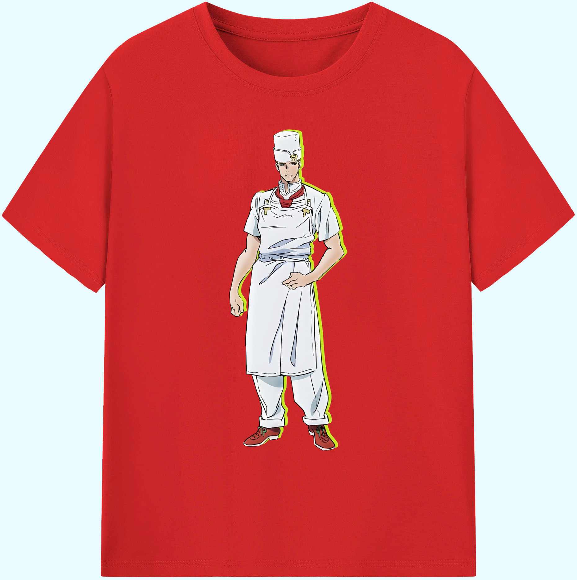 （画像用） ジョジョの奇妙な冒険 Tonio Trussardi JoJo's Bizarre Adventure トニオ?トラッサルディ 綿100％ メンズ半袖Tシャツ｜肌触りやわらか＆通気性