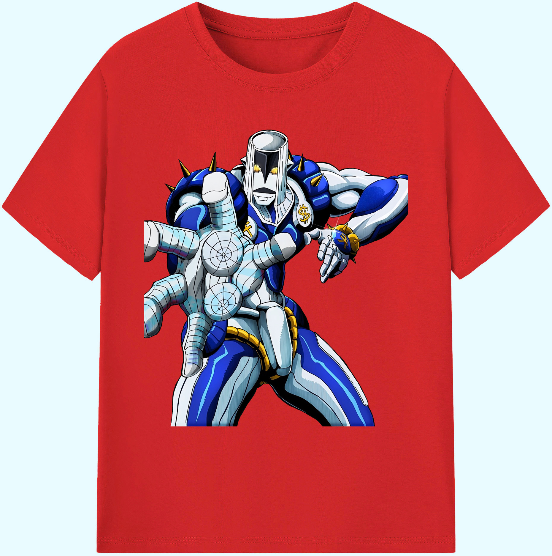 （画像用） ジョジョの奇妙な冒険 虹村億泰 にじむら おくやす JoJo's Bizarre Adventure Nijimura Okuyasu 綿100％ メンズ半袖Tシャツ｜肌触りやわらか＆通気性