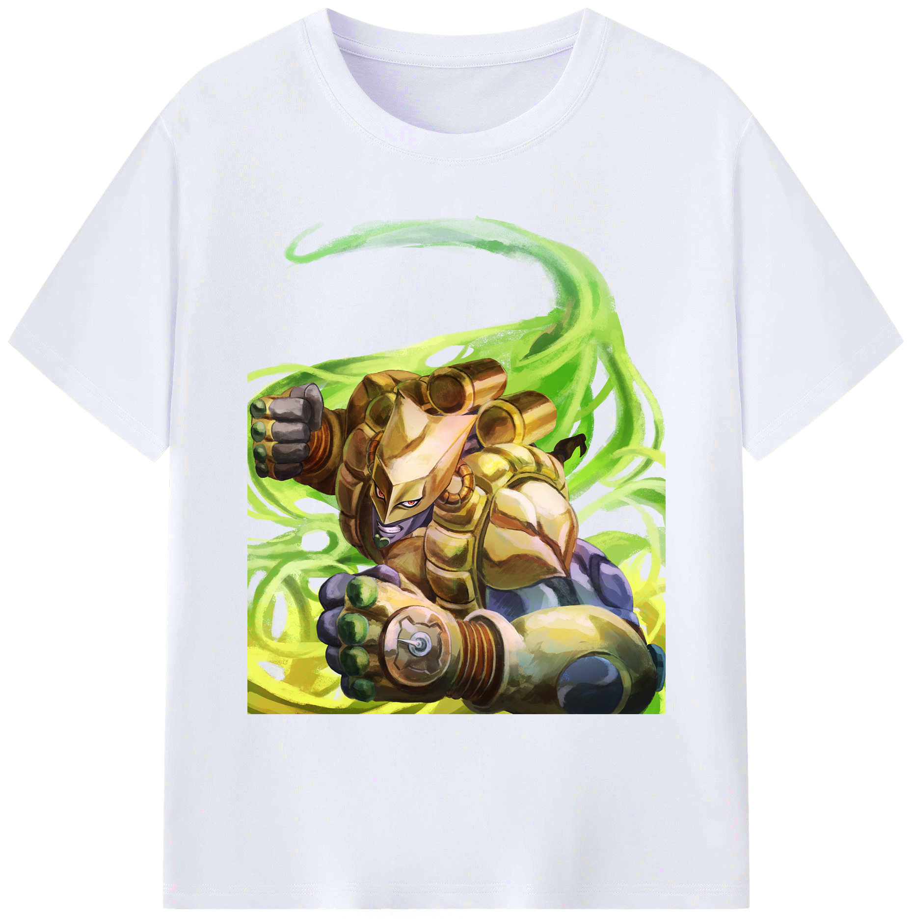 （画像用） ジョジョの奇妙な冒険 ディオ?ブランドー JoJo's Bizarre Adventure Dio Brando 綿100％ メンズ半袖Tシャツ｜肌触りやわらか＆通気性