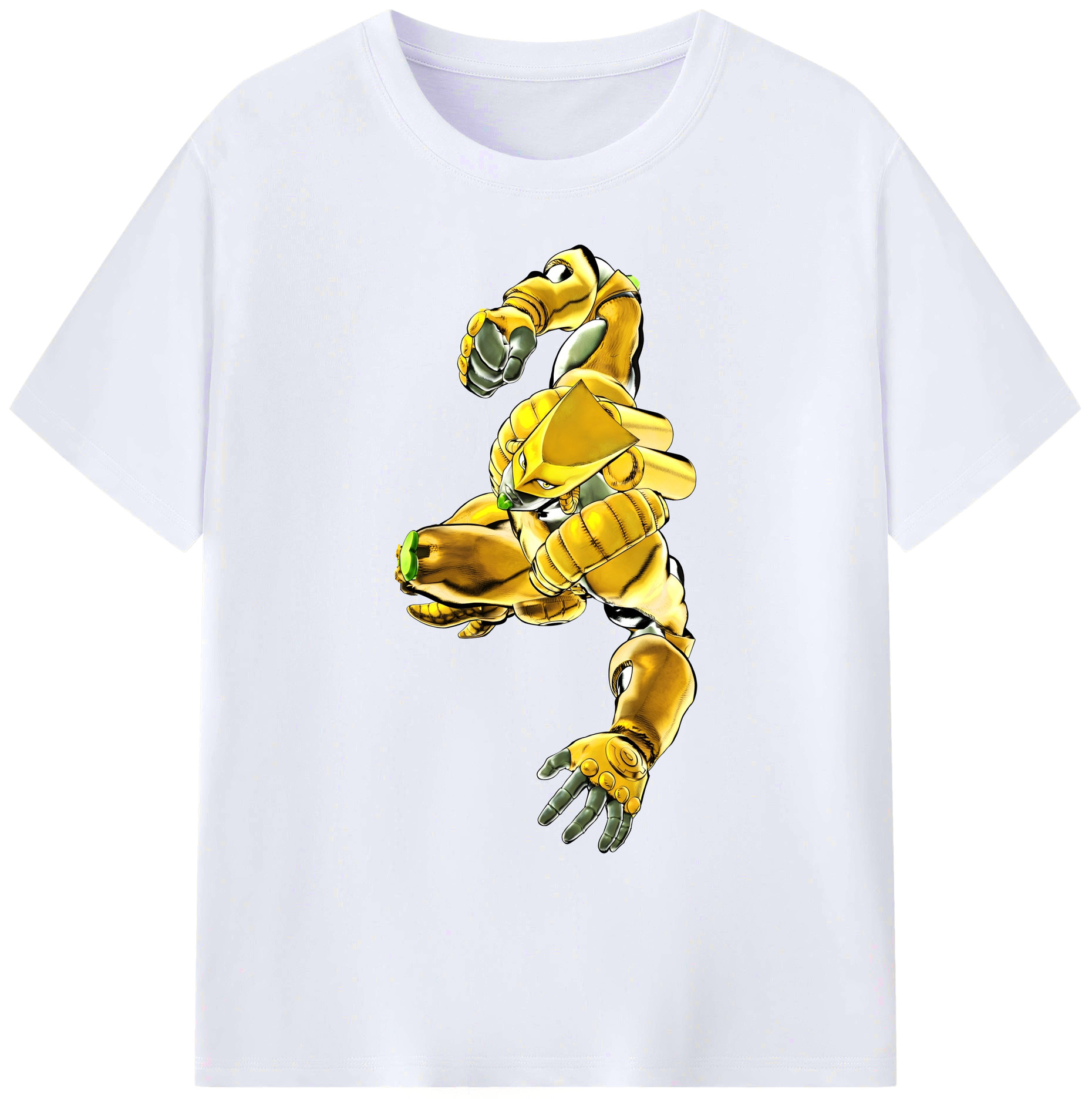 （画像用） ジョジョの奇妙な冒険 ディオ?ブランドー JoJo's Bizarre Adventure Dio Brando 綿100％ メンズ半袖Tシャツ｜肌触りやわらか＆通気性