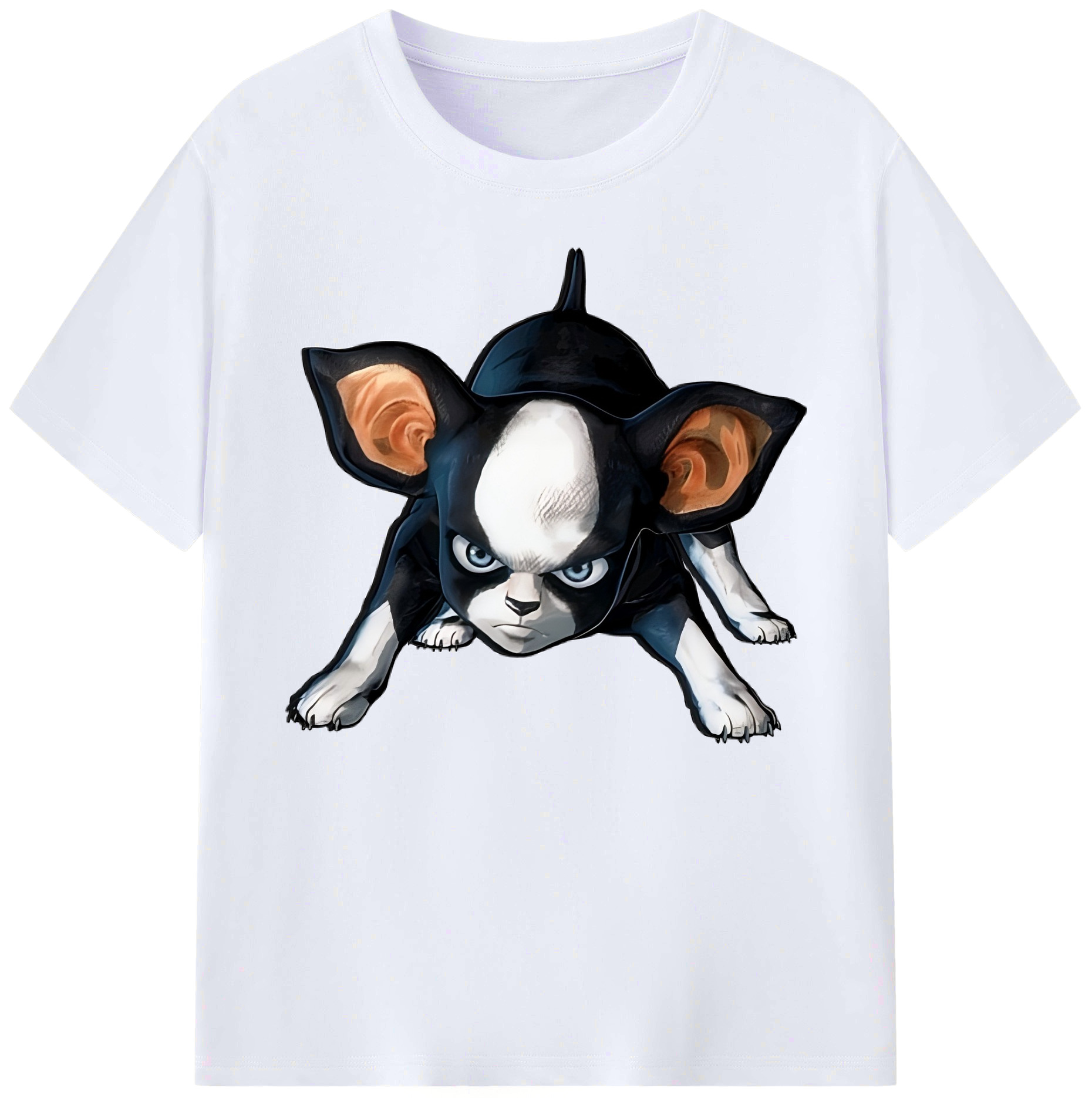 （画像用） ジョジョの奇妙な冒険 イギー JoJo's Bizarre Adventure Iggy 綿100％ メンズ半袖Tシャツ｜肌触りやわらか＆通気性