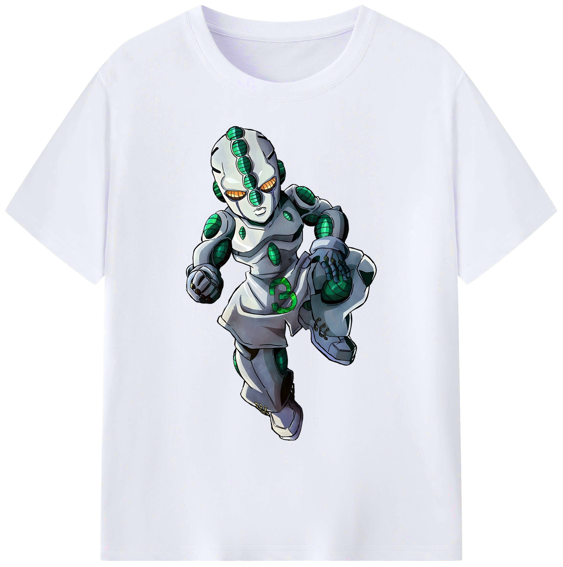 （画像用） ジョジョの奇妙な冒険 広瀨康一 JoJo's Bizarre Adventure Hirose Koichi 綿100％ メンズ半袖Tシャツ｜肌触りやわらか＆通気性