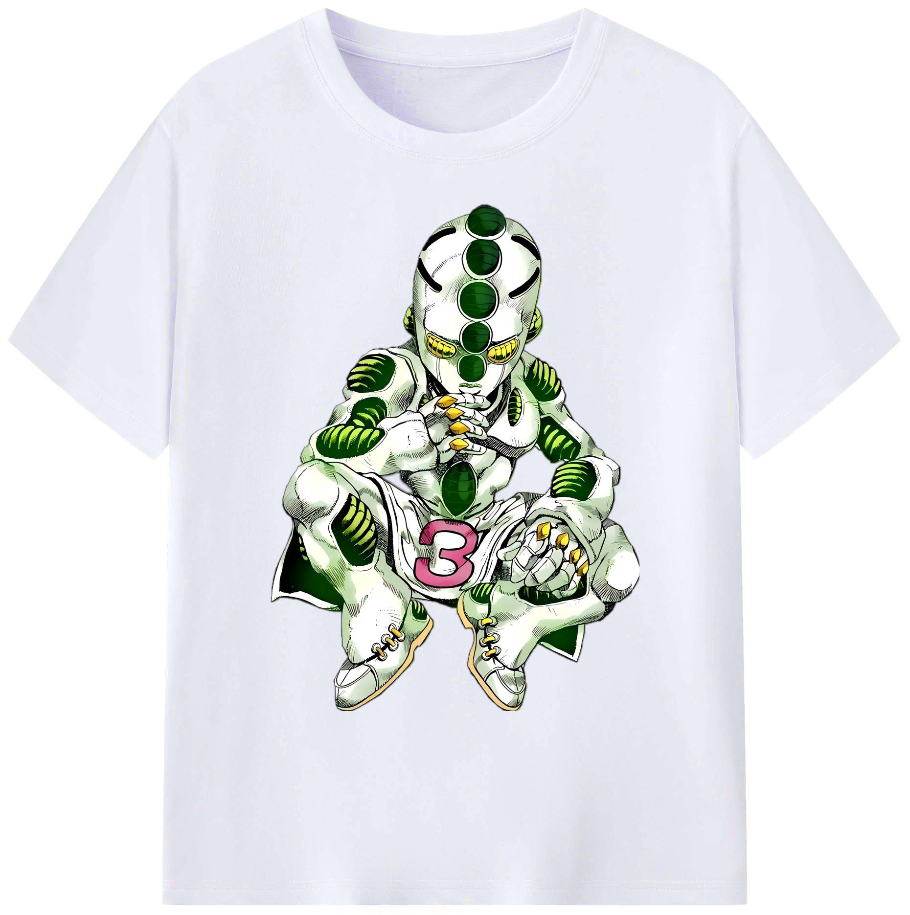 （画像用） ジョジョの奇妙な冒険 広瀨康一 JoJo's Bizarre Adventure Hirose Koichi 綿100％ メンズ半袖Tシャツ｜肌触りやわらか＆通気性