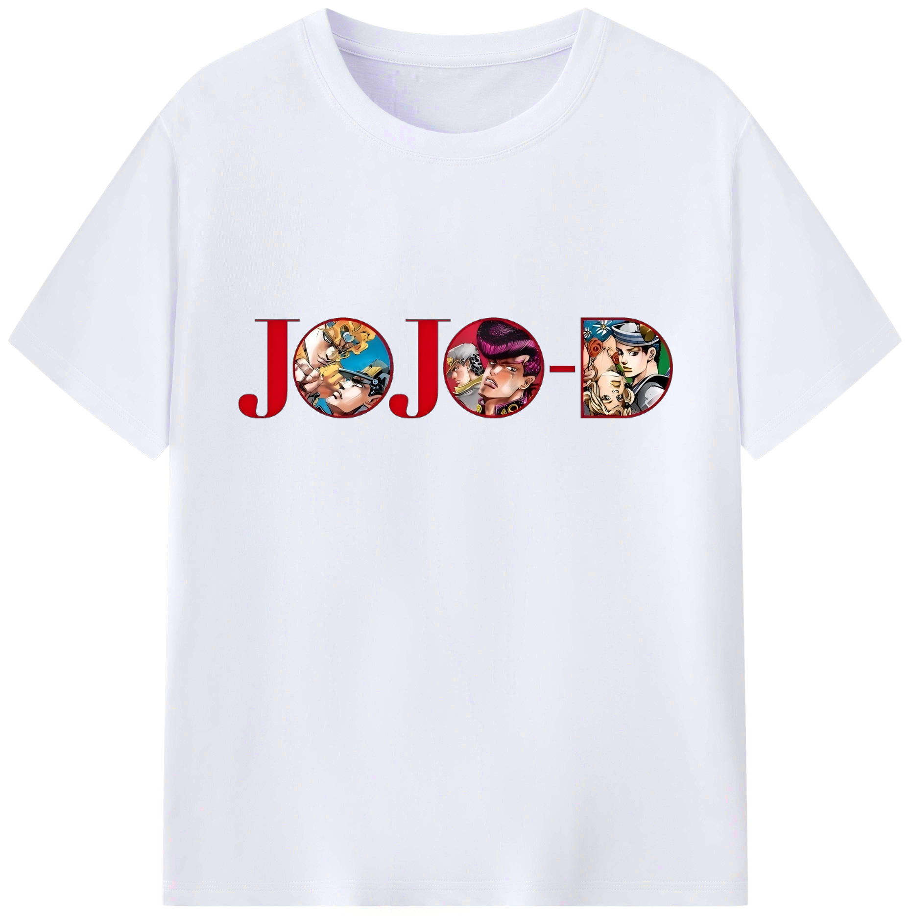 （画像用） ジョジョの奇妙な冒険 JoJo's Bizarre Adventure 綿100％ メンズ半袖Tシャツ｜肌触りやわらか＆通気性