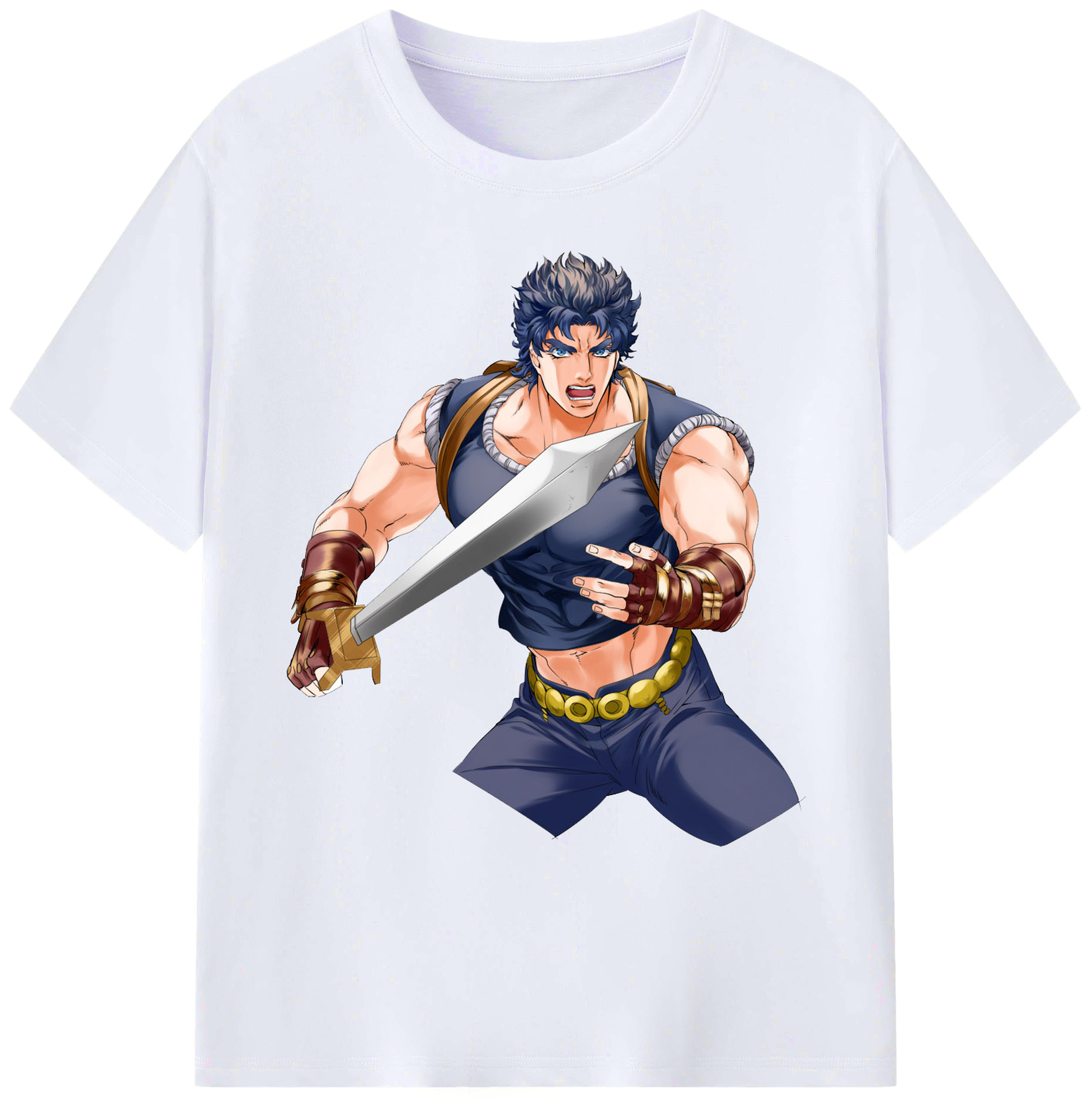 （画像用） ジョジョの奇妙な冒険 /ジョナサン?ジョースター JoJo's Bizarre Adventure Jonathan Joestar 綿100％ メンズ半袖Tシャツ｜肌触りやわらか＆通気性