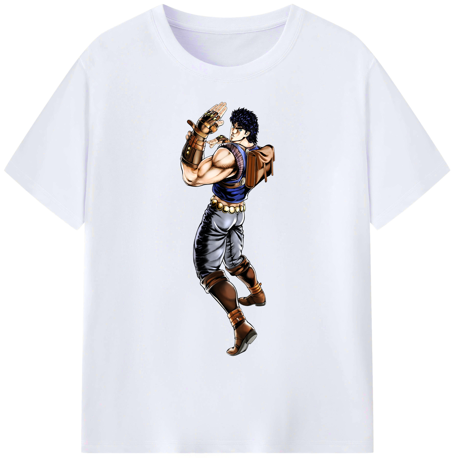 （画像用） ジョジョの奇妙な冒険 /ジョナサン?ジョースター JoJo's Bizarre Adventure Jonathan Joestar 綿100％ メンズ半袖Tシャツ｜肌触りやわらか＆通気性