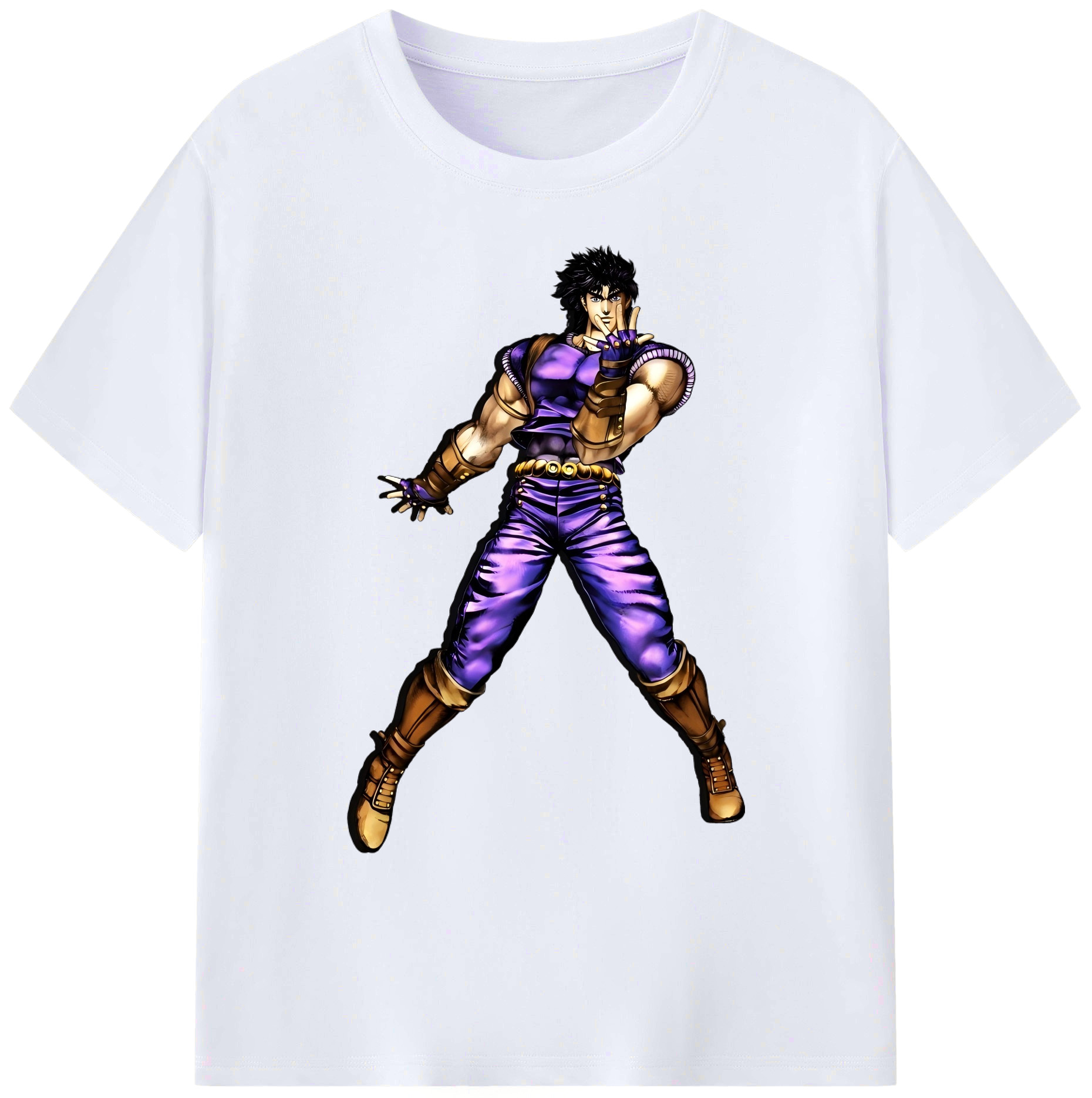 （画像用） ジョジョの奇妙な冒険 /ジョナサン?ジョースター JoJo's Bizarre Adventure Jonathan Joestar 綿100％ メンズ半袖Tシャツ｜肌触りやわらか＆通気性