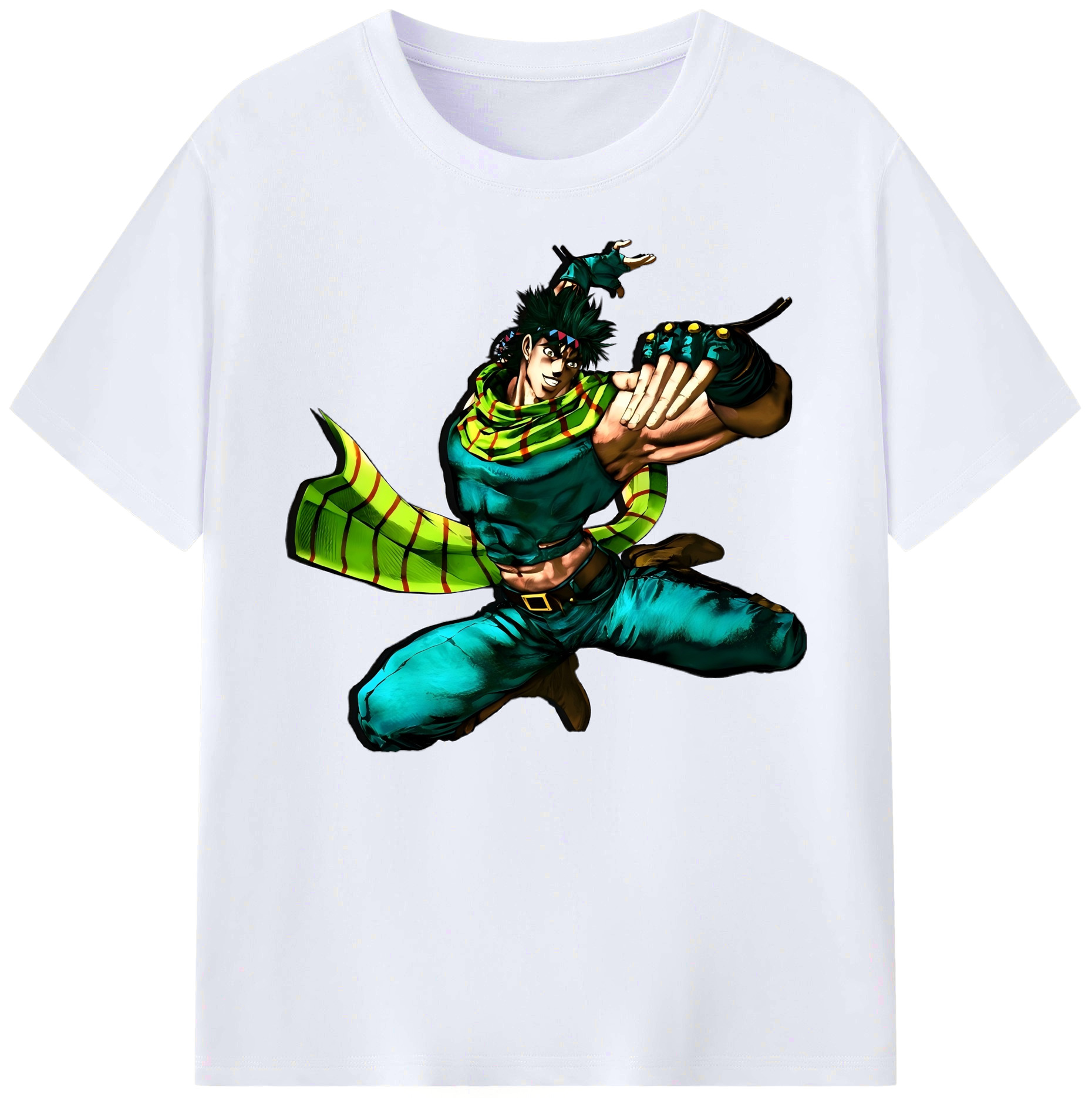 （画像用） ジョジョの奇妙な冒険 ジョセフ?ジョースター JoJo's Bizarre Adventure Joseph Joestar 綿100％ メンズ半袖Tシャツ｜肌触りやわらか＆通気性