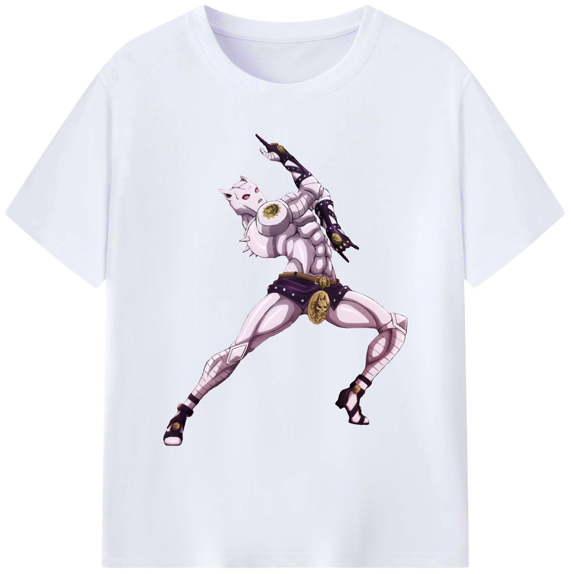 （画像用） ジョジョの奇妙な冒険 きら よしかげ JoJo's Bizarre Adventure Kira Yoshikage 綿100％ メンズ半袖Tシャツ｜肌触りやわらか＆通気性