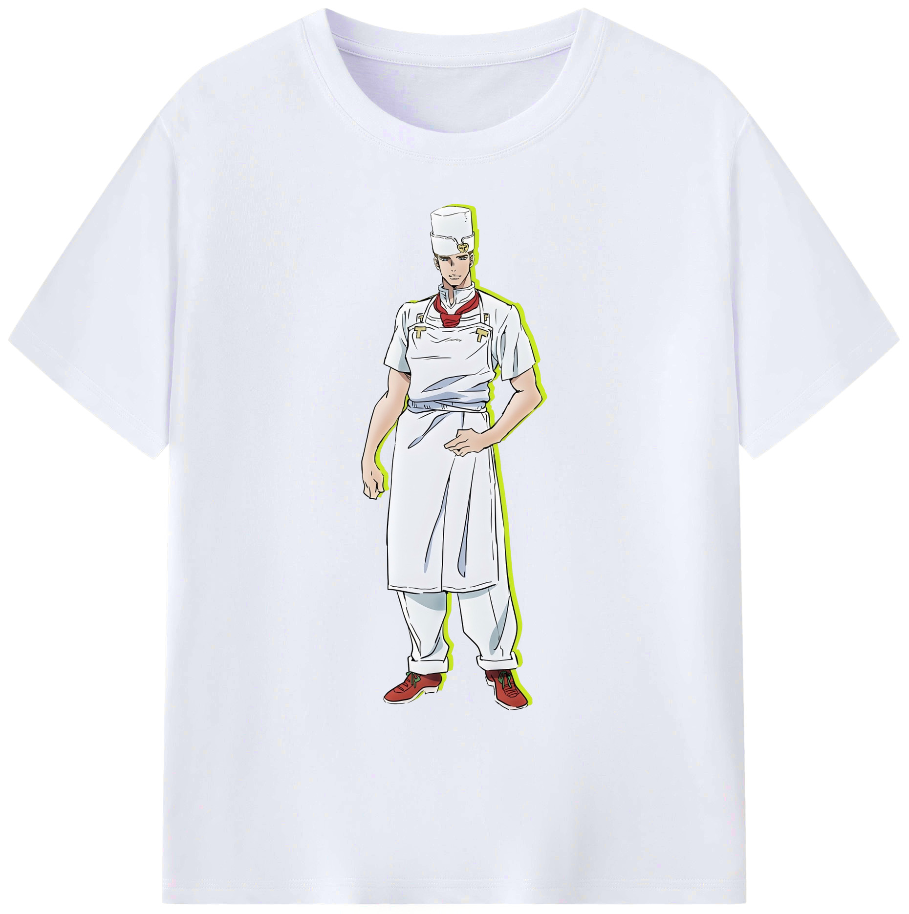 （画像用） ジョジョの奇妙な冒険 Tonio Trussardi JoJo's Bizarre Adventure トニオ?トラッサルディ 綿100％ メンズ半袖Tシャツ｜肌触りやわらか＆通気性