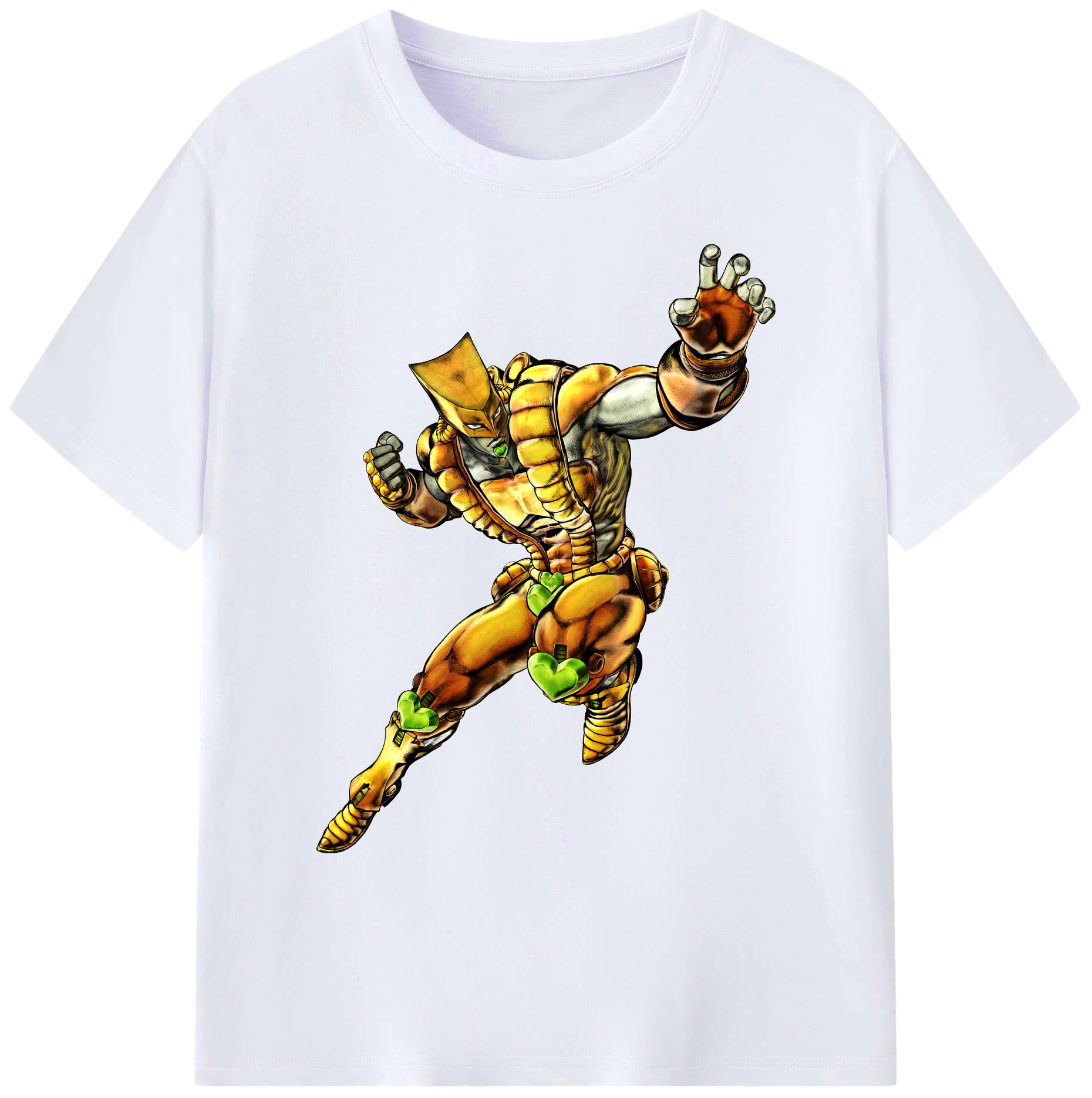 （画像用） ジョジョの奇妙な冒険 ディオ?ブランドー JoJo's Bizarre Adventure Dio Brando 綿100％ メンズ半袖Tシャツ｜肌触りやわらか＆通気性