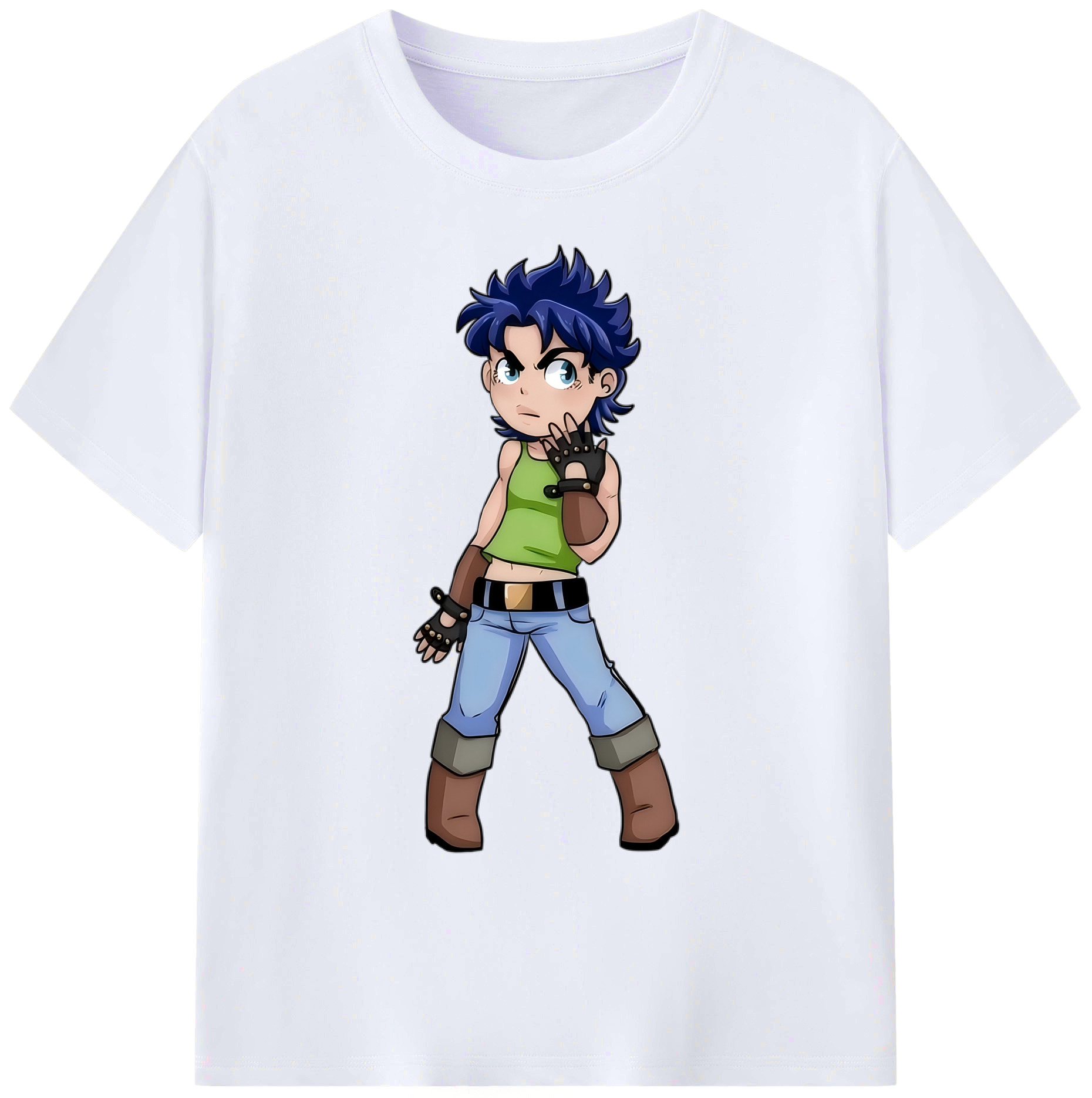 （画像用） ジョジョの奇妙な冒険 広瀨康一 JoJo's Bizarre Adventure Hirose Koichi 綿100％ メンズ半袖Tシャツ｜肌触りやわらか＆通気性