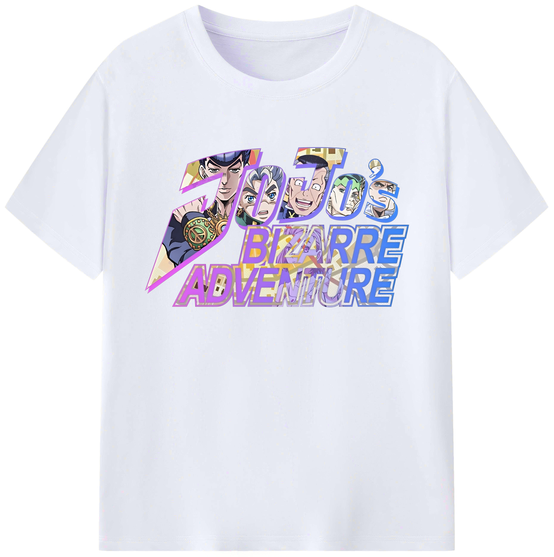 （画像用） ジョジョの奇妙な冒険 JoJo's Bizarre Adventure 綿100％ メンズ半袖Tシャツ｜肌触りやわらか＆通気性