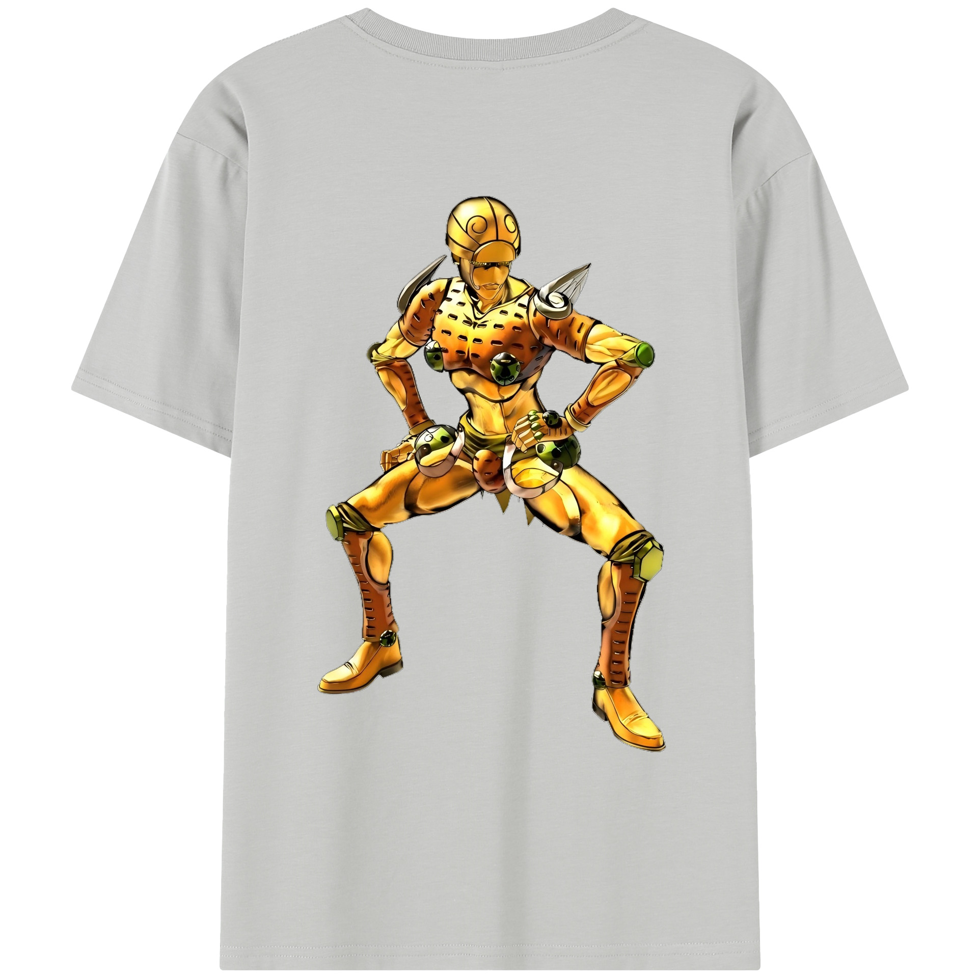 （画像用） ジョジョの奇妙な冒険 ジョルノ?ジョバァーナ JoJo's Bizarre Adventure Giorno Giovanna レディース半袖Tシャツ(バックプリント)