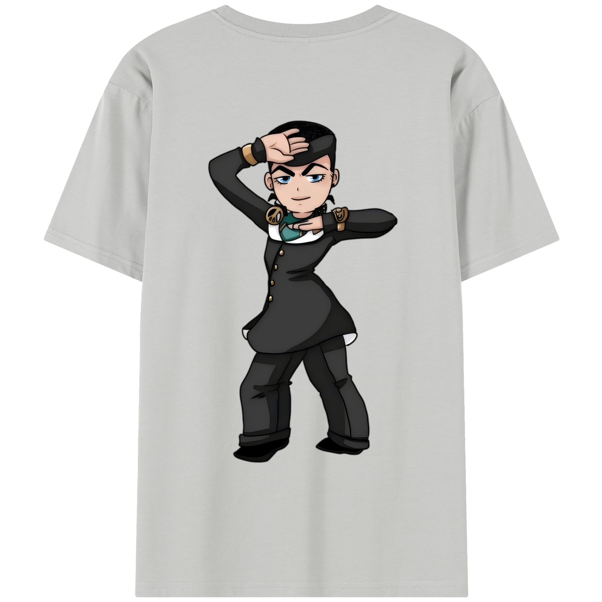 （画像用） ジョジョの奇妙な冒険 ひがしかた じょうすけ JoJo's Bizarre Adventure Higashikata Josuke レディース半袖Tシャツ(バックプリント)