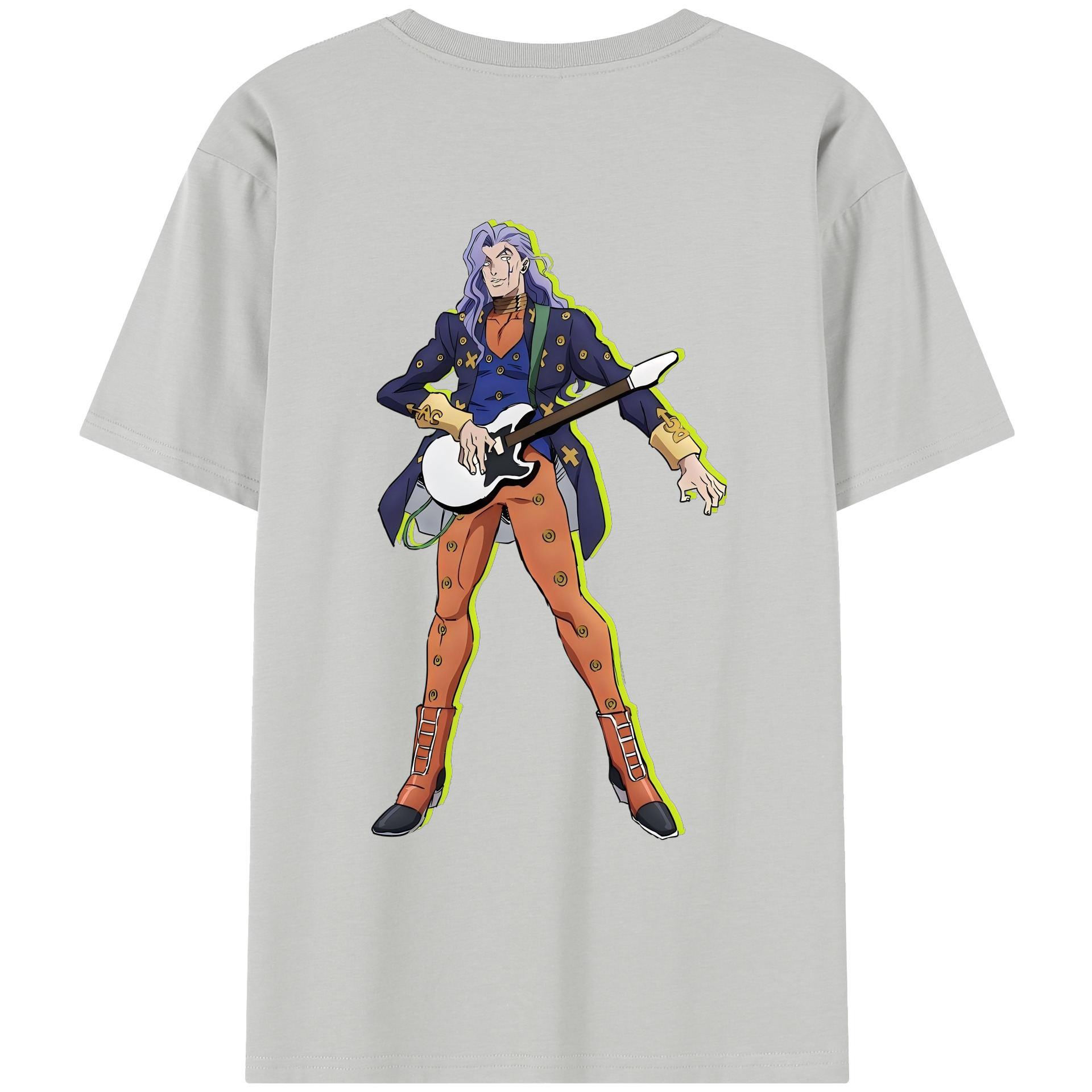 （画像用） ジョジョの奇妙な冒険 おといし あきら JoJo's Bizarre Adventure Akira Otoishi レディース半袖Tシャツ(バックプリント)