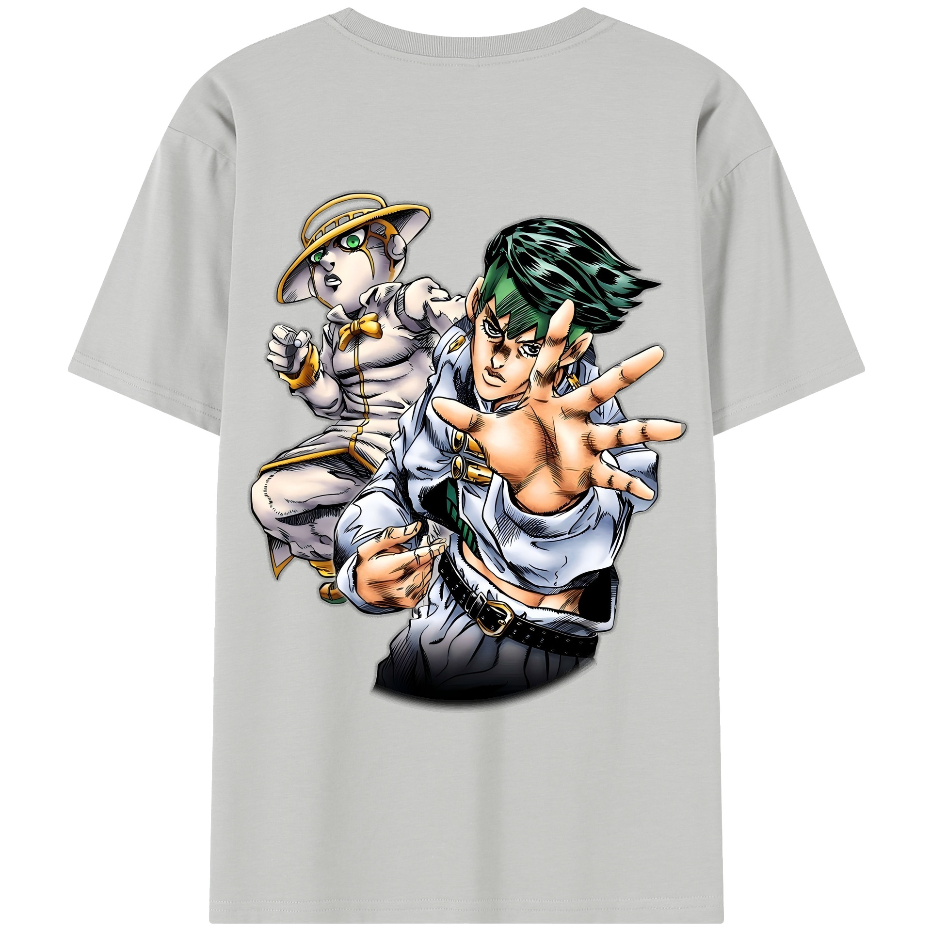 （画像用） ジョジョの奇妙な冒険 岸辺 露伴（きしべ ろはん） JoJo's Bizarre Adventure Rohan Kishibe レディース半袖Tシャツ(バックプリント)
