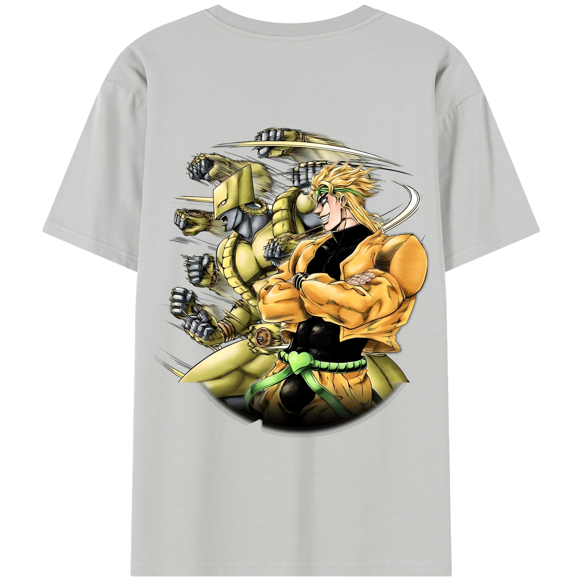 （画像用） ジョジョの奇妙な冒険 ディオ?ブランドー JoJo's Bizarre Adventure Dio Brando レディース半袖Tシャツ(バックプリント)