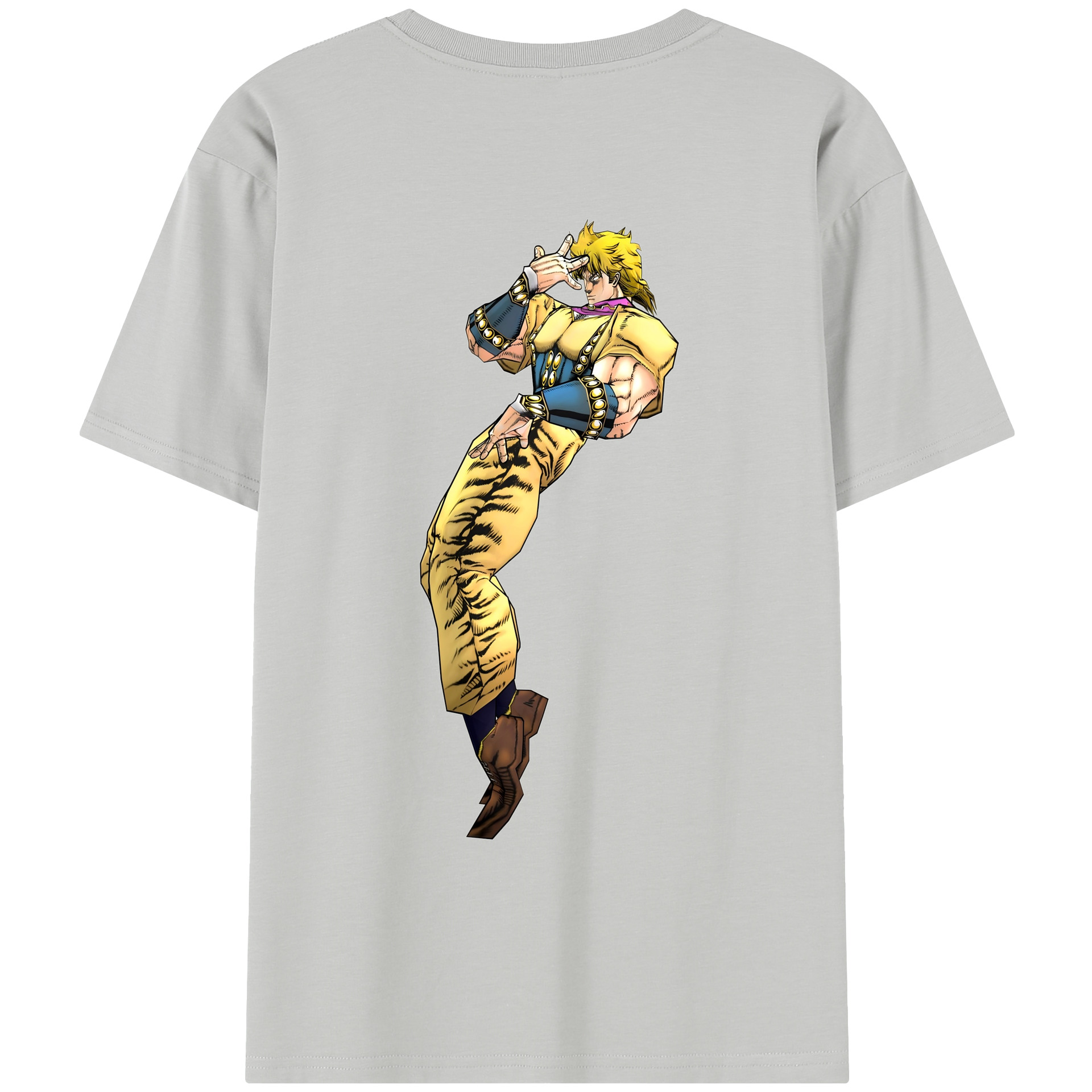 （画像用） ジョジョの奇妙な冒険 ディオ?ブランドー JoJo's Bizarre Adventure Dio Brando レディース半袖Tシャツ(バックプリント)