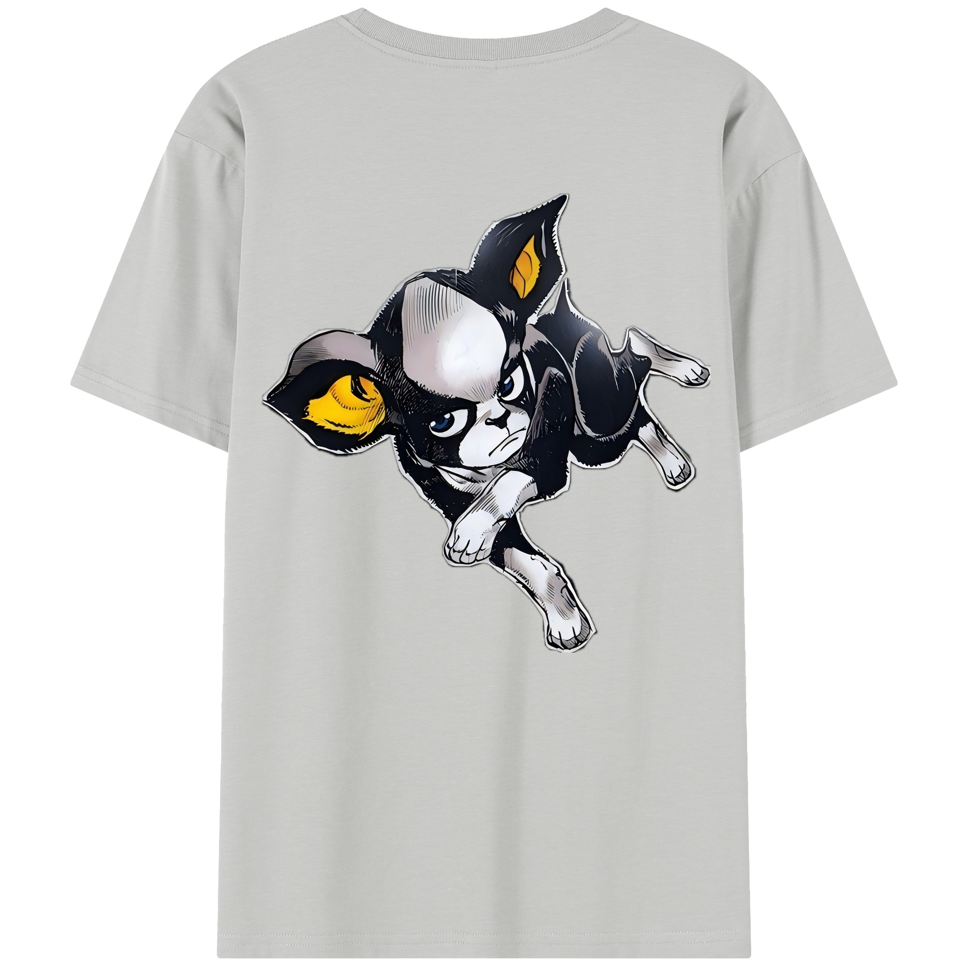 （画像用） ジョジョの奇妙な冒険 イギー JoJo's Bizarre Adventure Iggy レディース半袖Tシャツ(バックプリント)