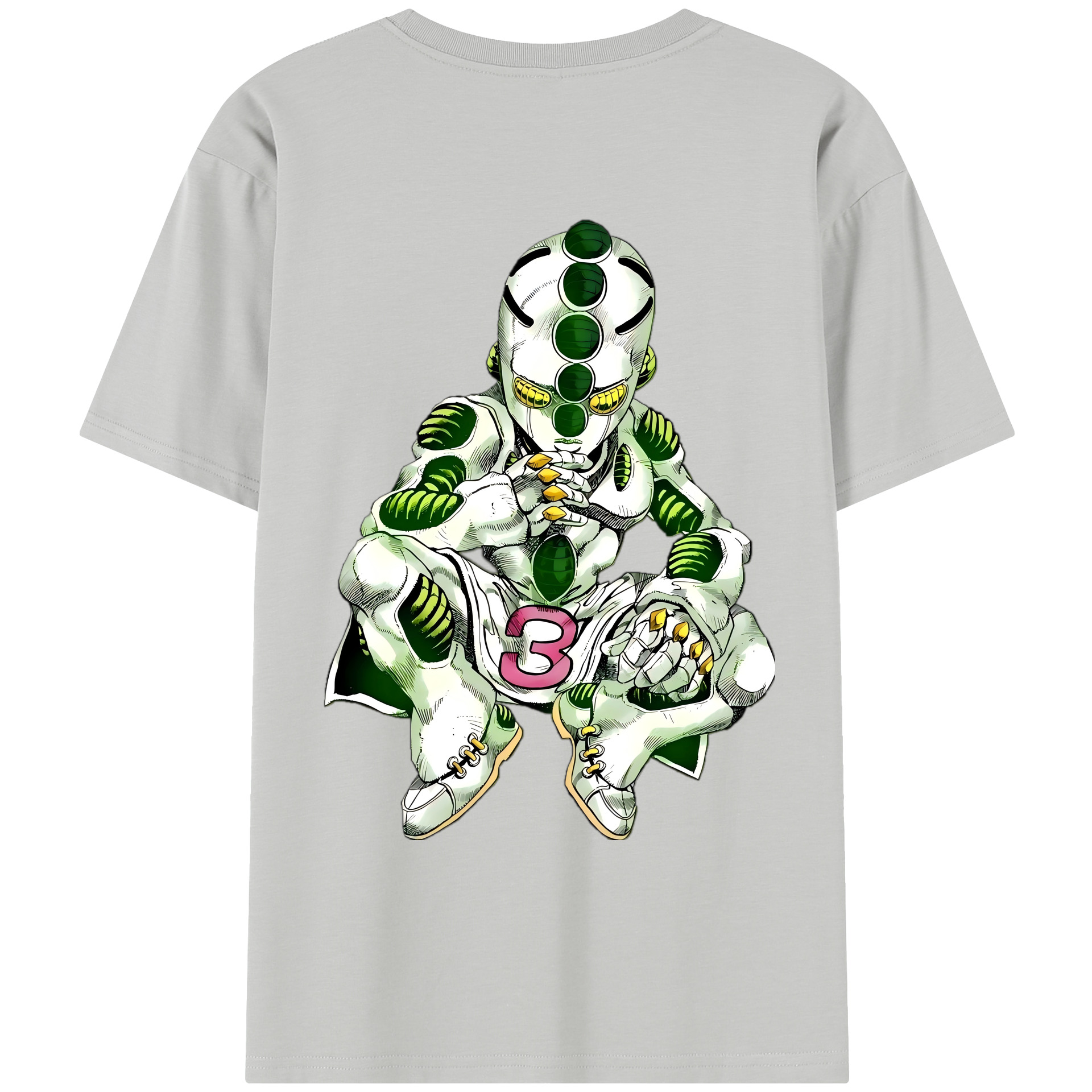 （画像用） ジョジョの奇妙な冒険 広瀨康一 JoJo's Bizarre Adventure Hirose Koichi レディース半袖Tシャツ(バックプリント)