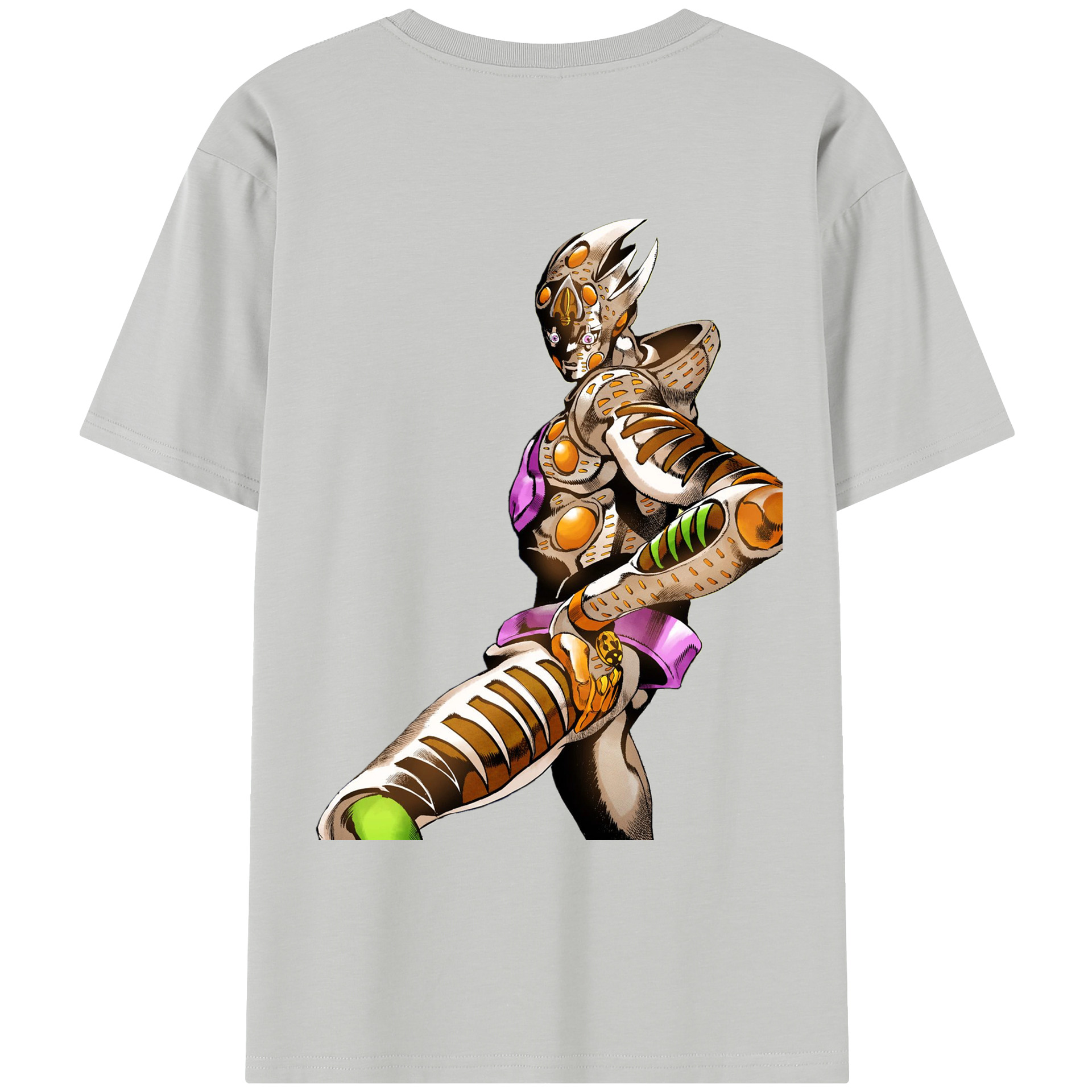 （画像用） ジョジョの奇妙な冒険 ジョルノ?ジョバァーナ JoJo's Bizarre Adventure Giorno Giovanna レディース半袖Tシャツ(バックプリント)