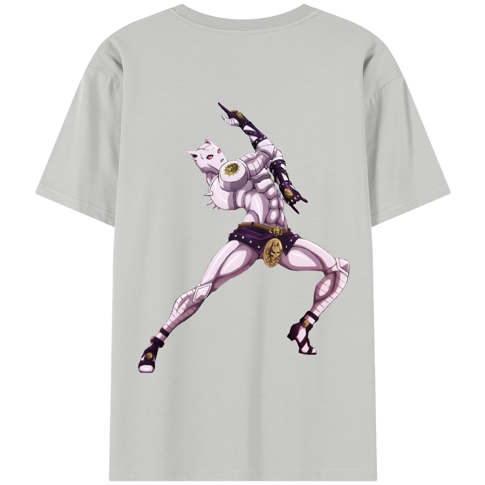 （画像用） ジョジョの奇妙な冒険 きら よしかげ JoJo's Bizarre Adventure Kira Yoshikage レディース半袖Tシャツ(バックプリント)