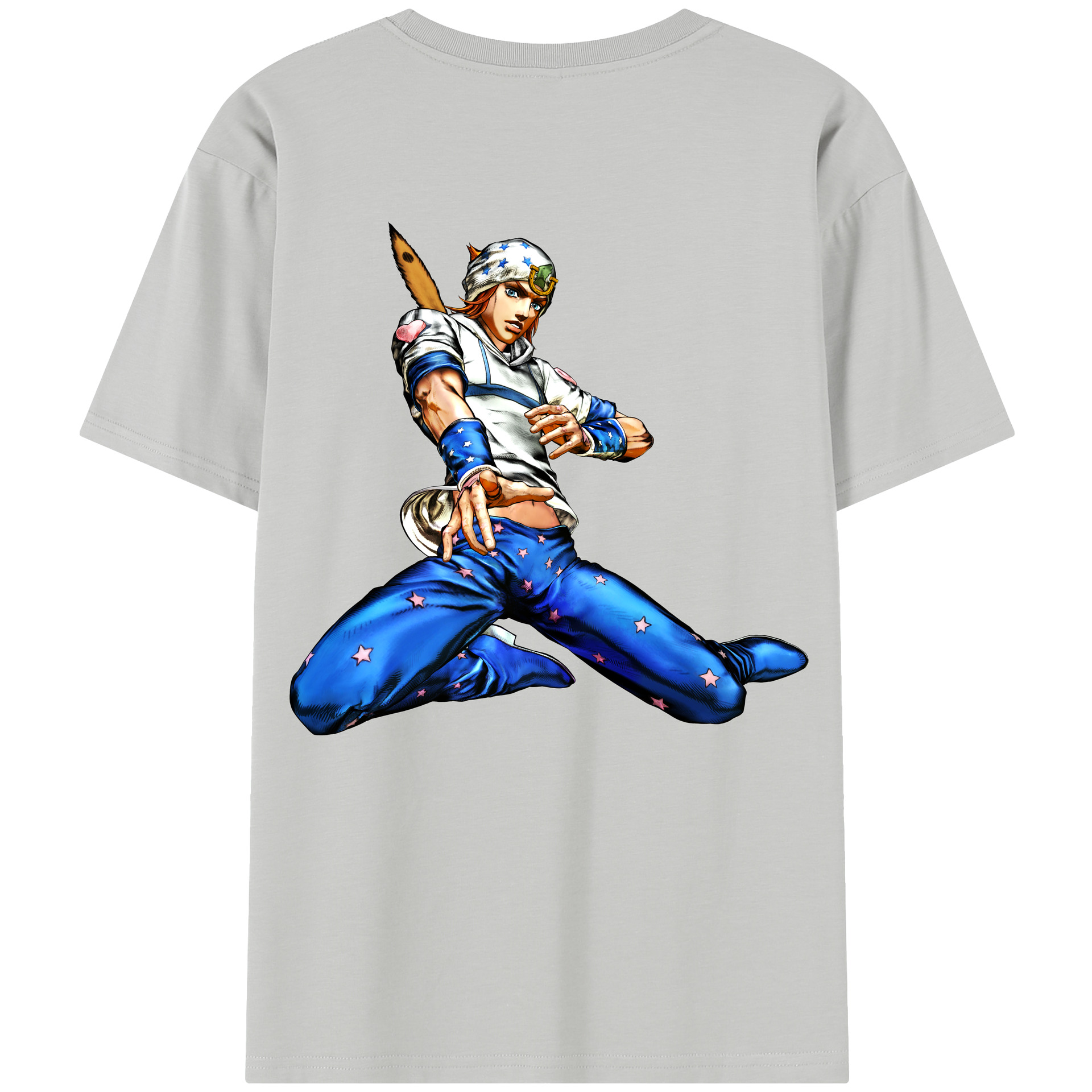（画像用） ジョジョの奇妙な冒険 ジョナサン?ジョースター JoJo's Bizarre Adventure Jonathan Joestar レディース半袖Tシャツ(バックプリント)