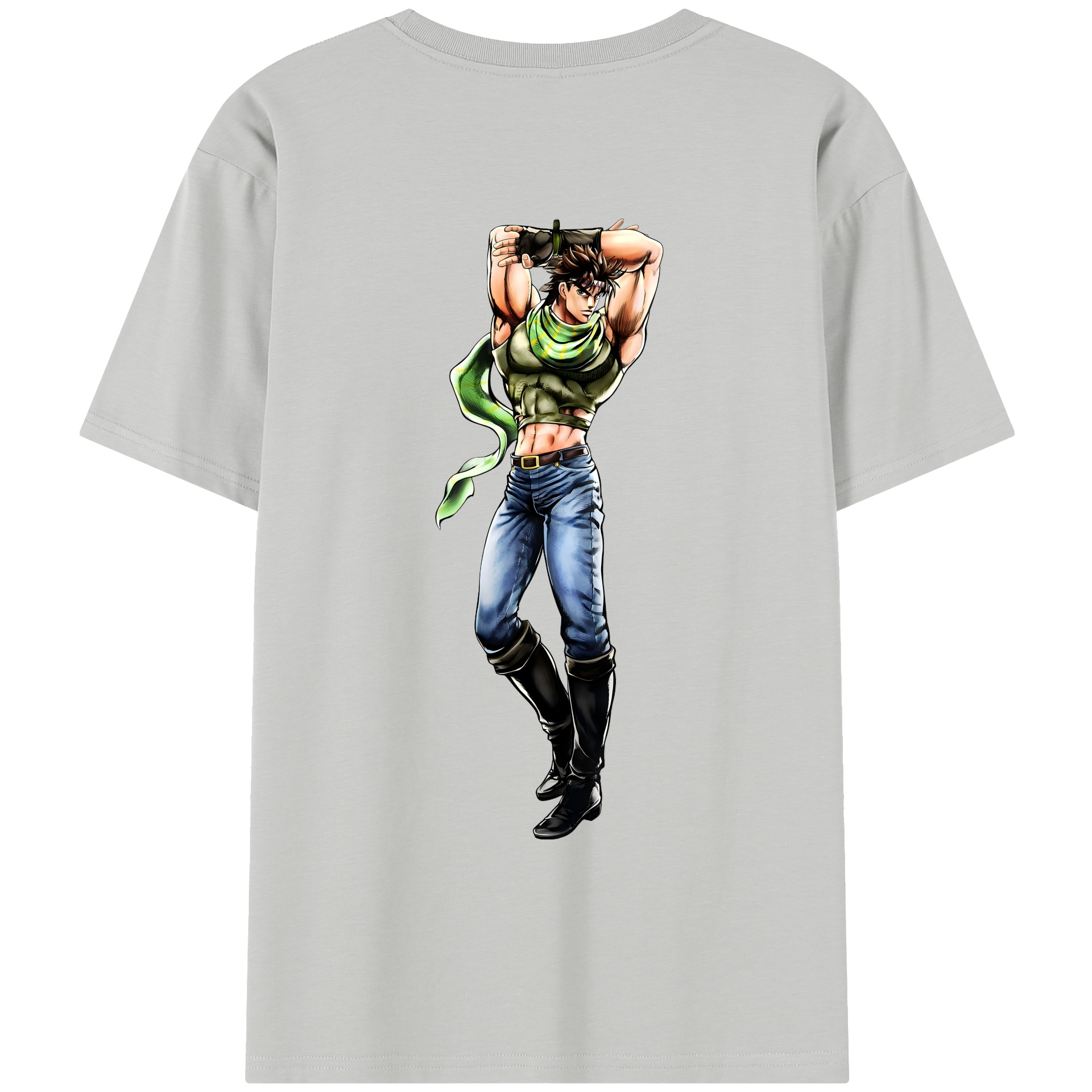 （画像用） ジョジョの奇妙な冒険 ジョセフ?ジョースター JoJo's Bizarre Adventure Joseph Joestar レディース半袖Tシャツ(バックプリント)