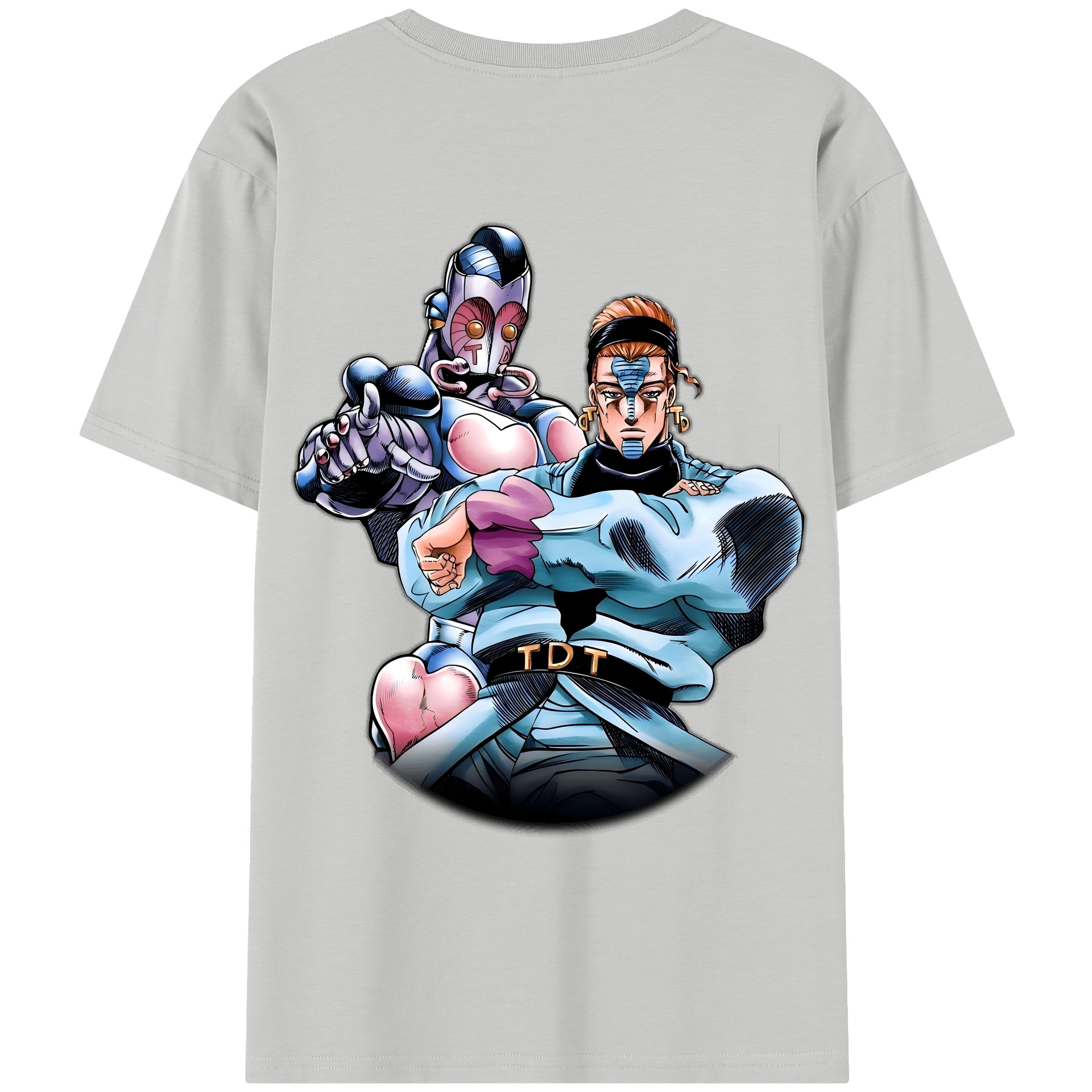 （画像用） ジョジョの奇妙な冒険 ひがしかた じょうすけ JoJo's Bizarre Adventure Higashikata Josuke レディース半袖Tシャツ(バックプリント)