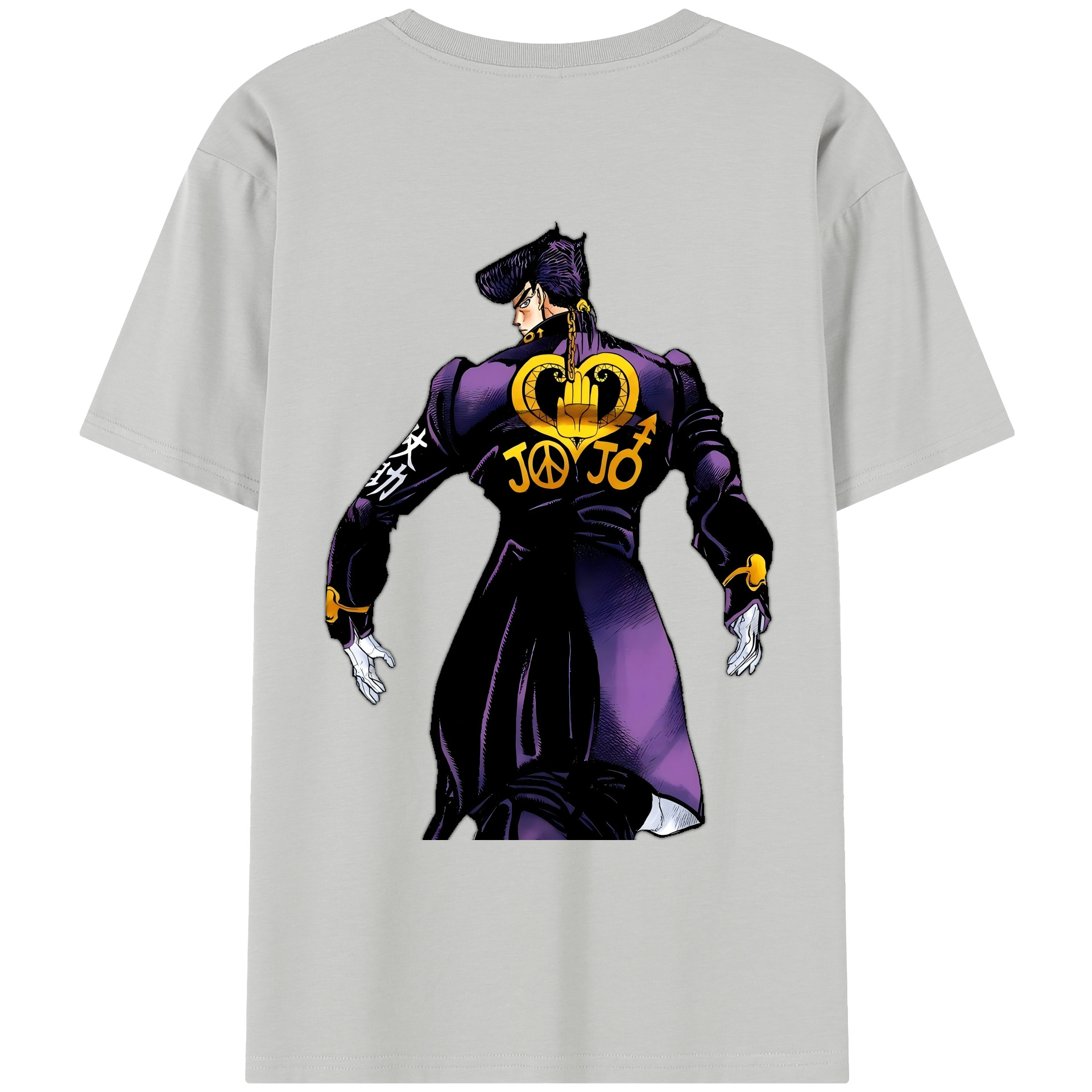 （画像用） ジョジョの奇妙な冒険 ひがしかた じょうすけ JoJo's Bizarre Adventure Higashikata Josuke レディース半袖Tシャツ(バックプリント)